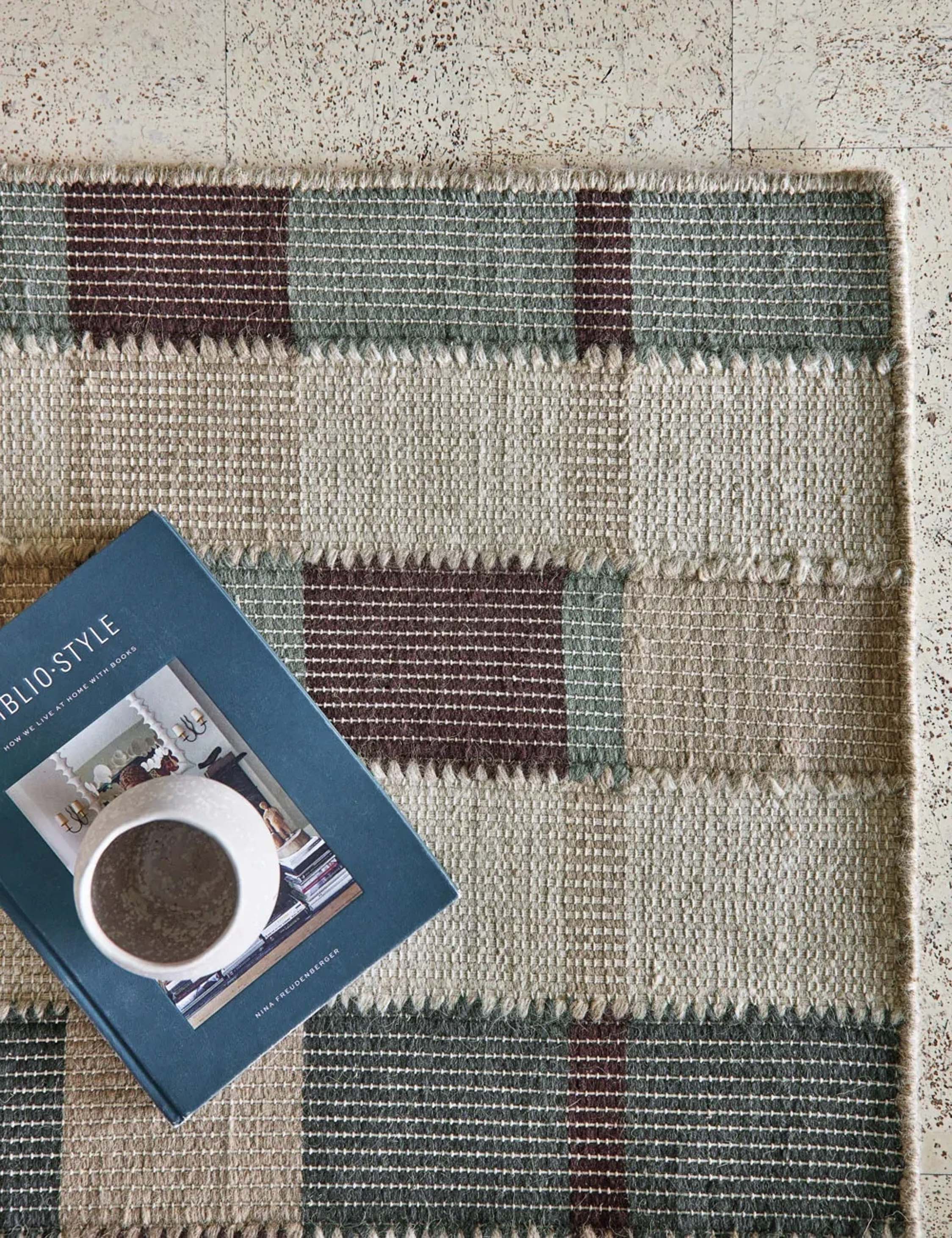 Lulu and Georgia Marli Flatweave Wool Rug by Nina Freudenberger - view 9