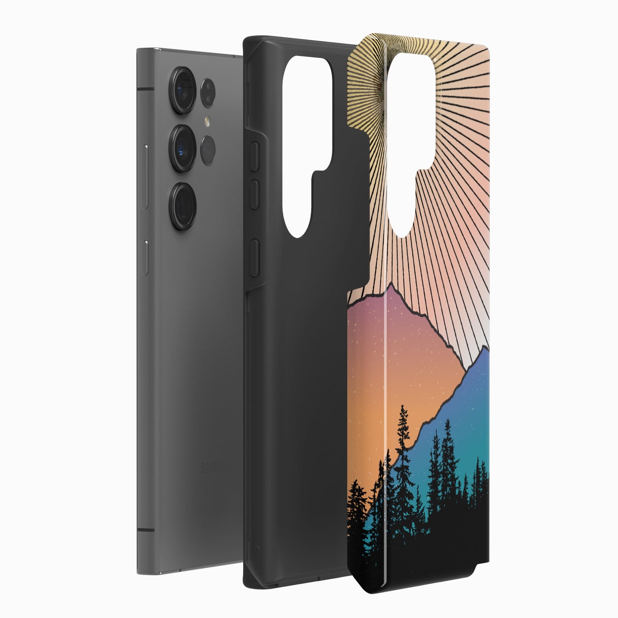 Casetry Golden Hour | Mountain Sunset Samsung Case - view 6