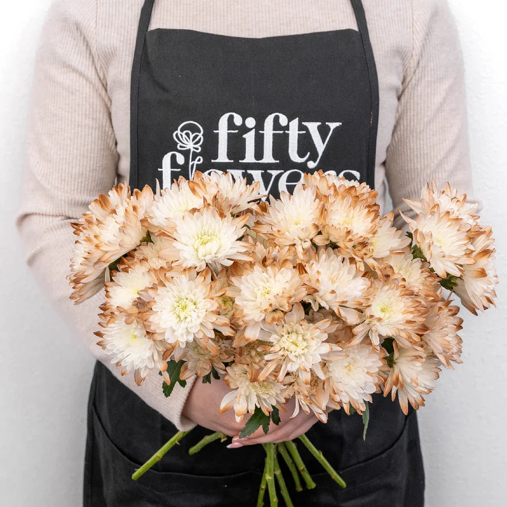 FiftyFlowers Mocha Mousse Enhanced Pom Flower