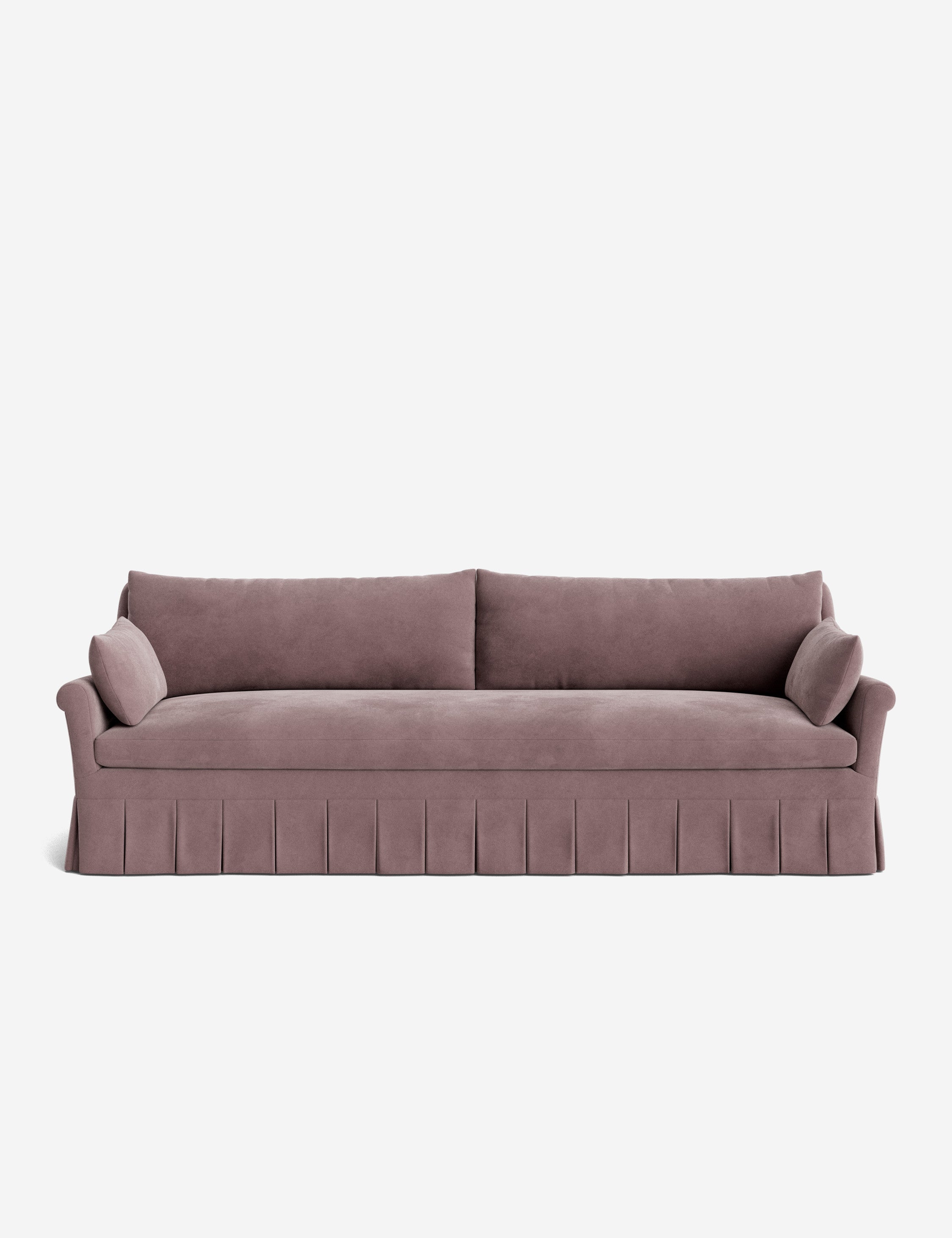 Lulu and Georgia Portola Rolled Arm Pleated Sofa - view 54