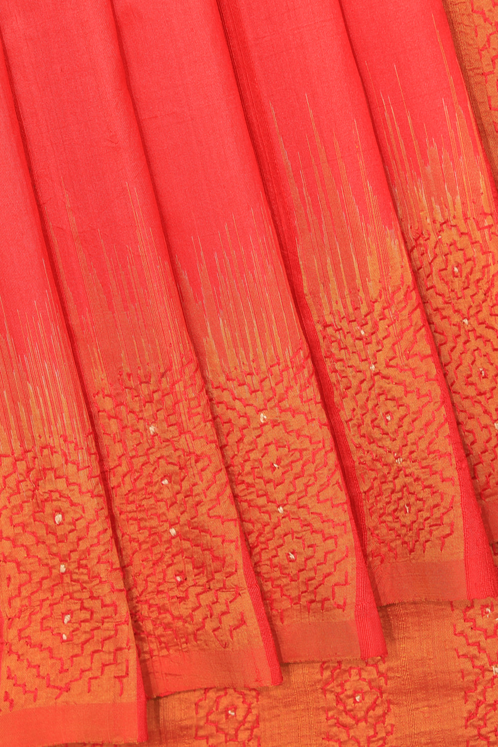 Kalanjali Dupion Silk Kantha Stitch Saree – Women's - view 2