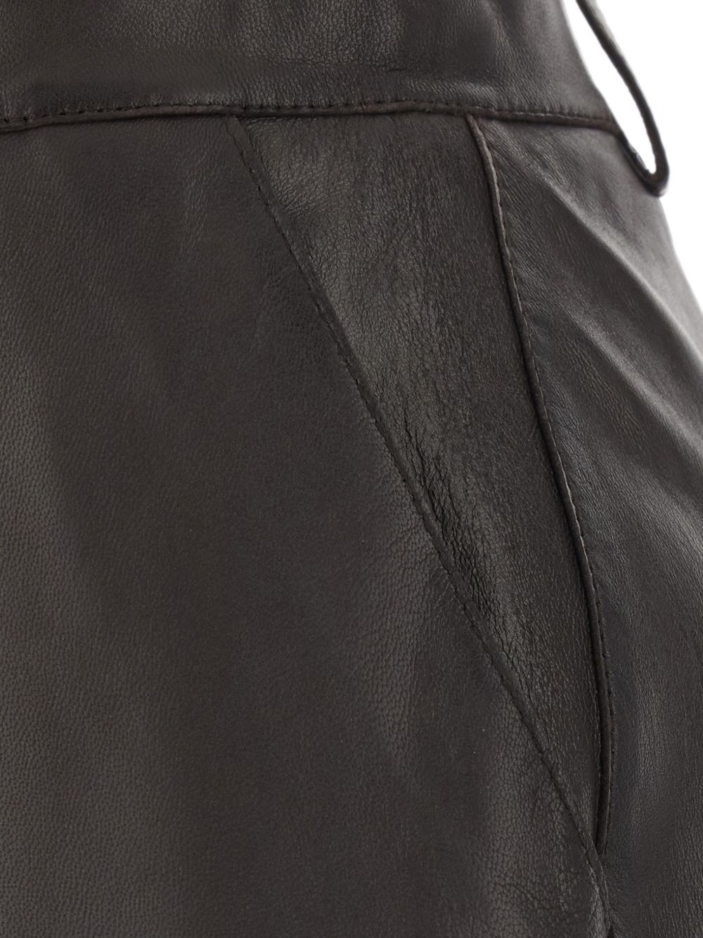Parosh Skirt – 100% Lamb Leather - view 2