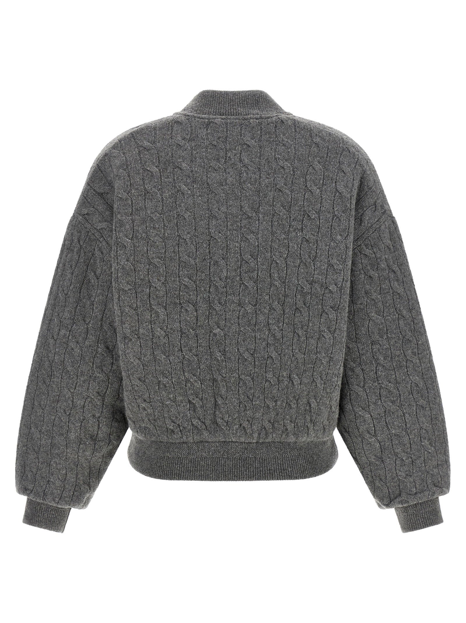Polo Ralph Lauren Padded Knit Braided Bomber Jacket - view 2