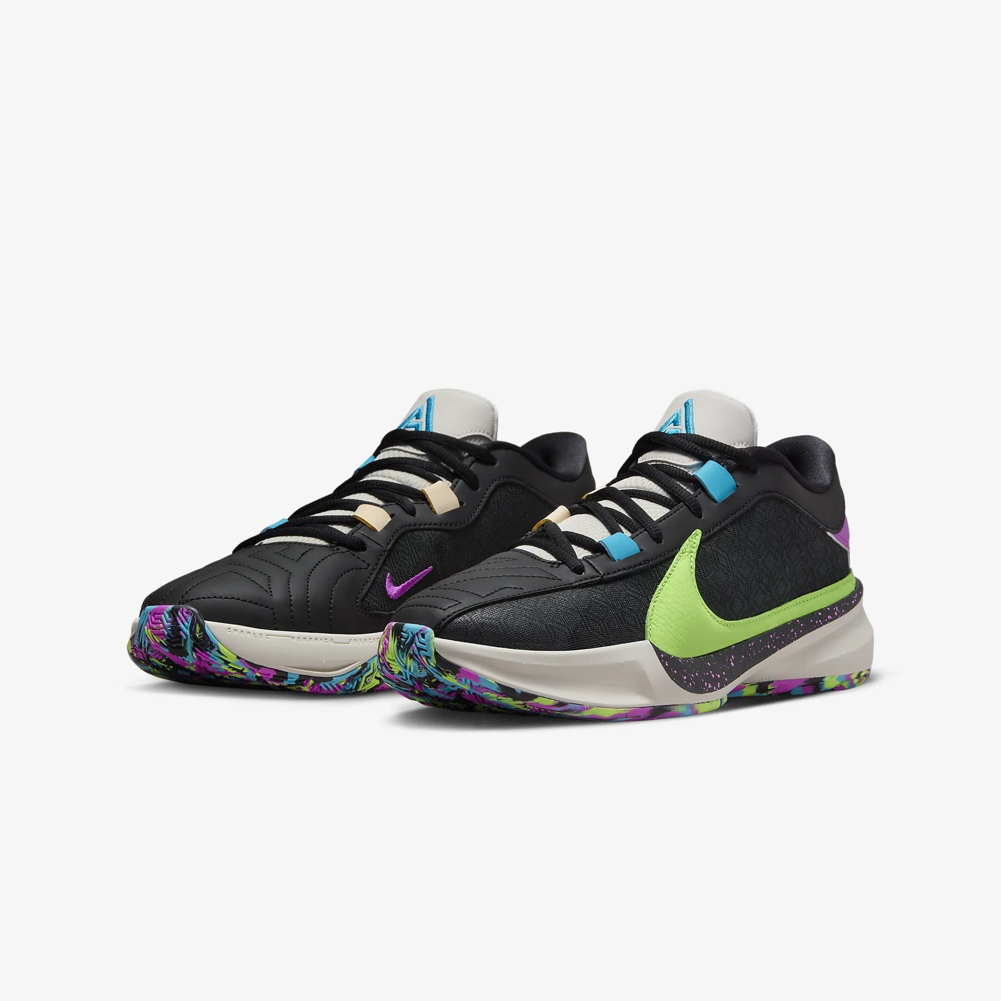 Nike | FREAK 5 EP { BLACK/PHANTOM-FUCHSIA DREAM-BALTIC BLUE