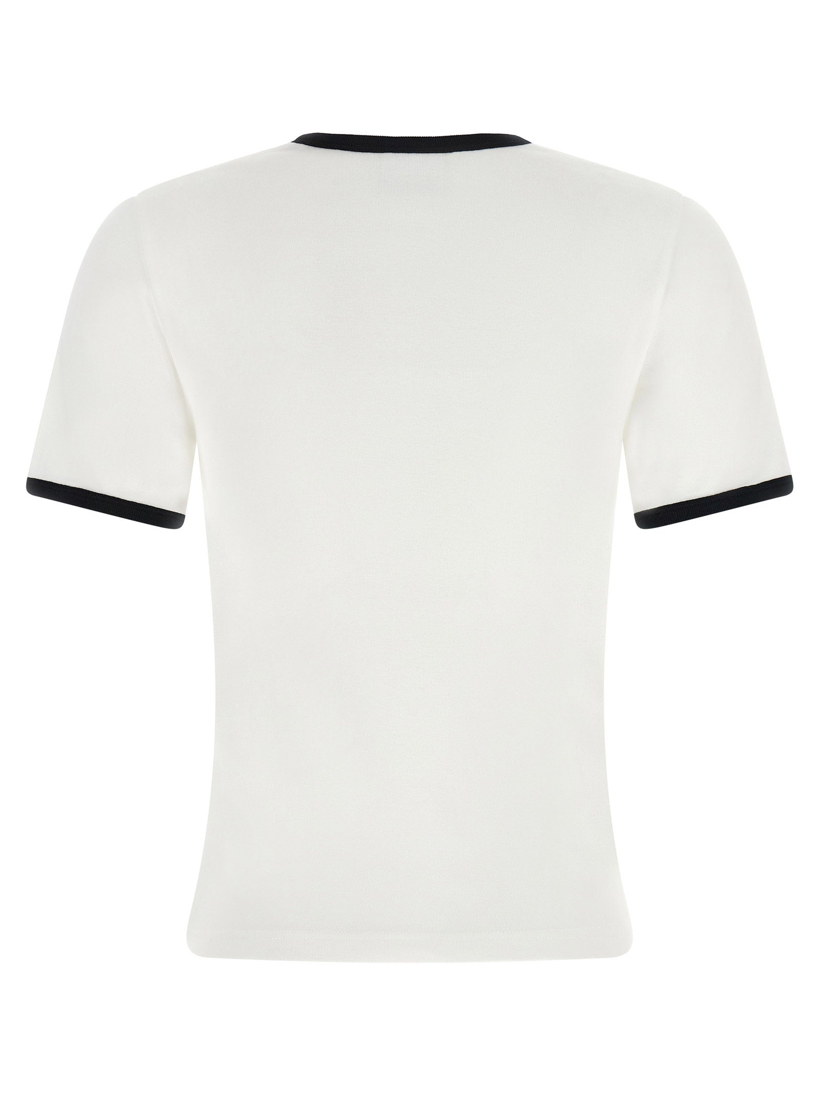 Courreges Signature Contrast T-shirt – 100% cotton - view 2