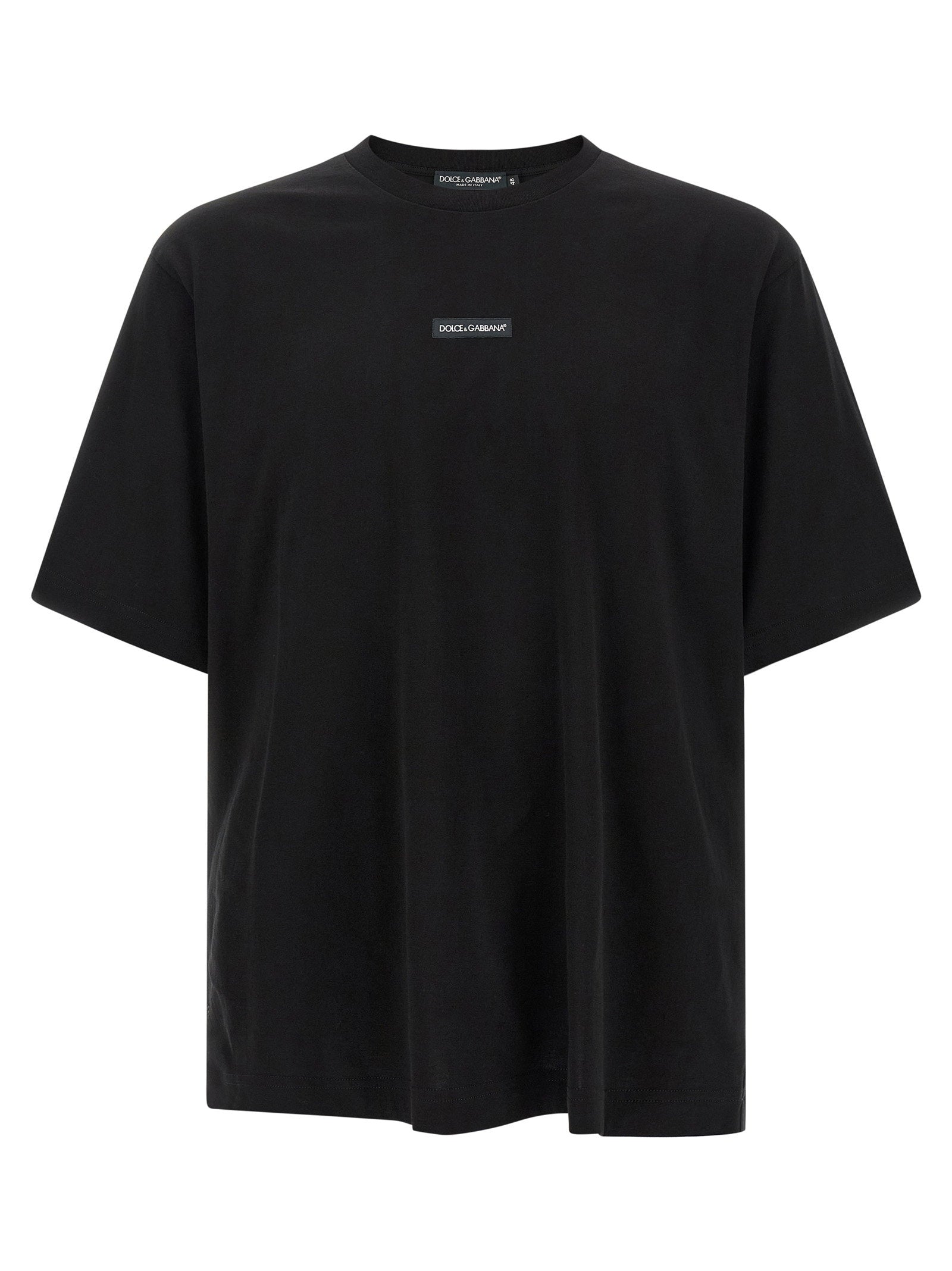 Dolce & Gabbana Logo Patch T-shirt – 100% cotton