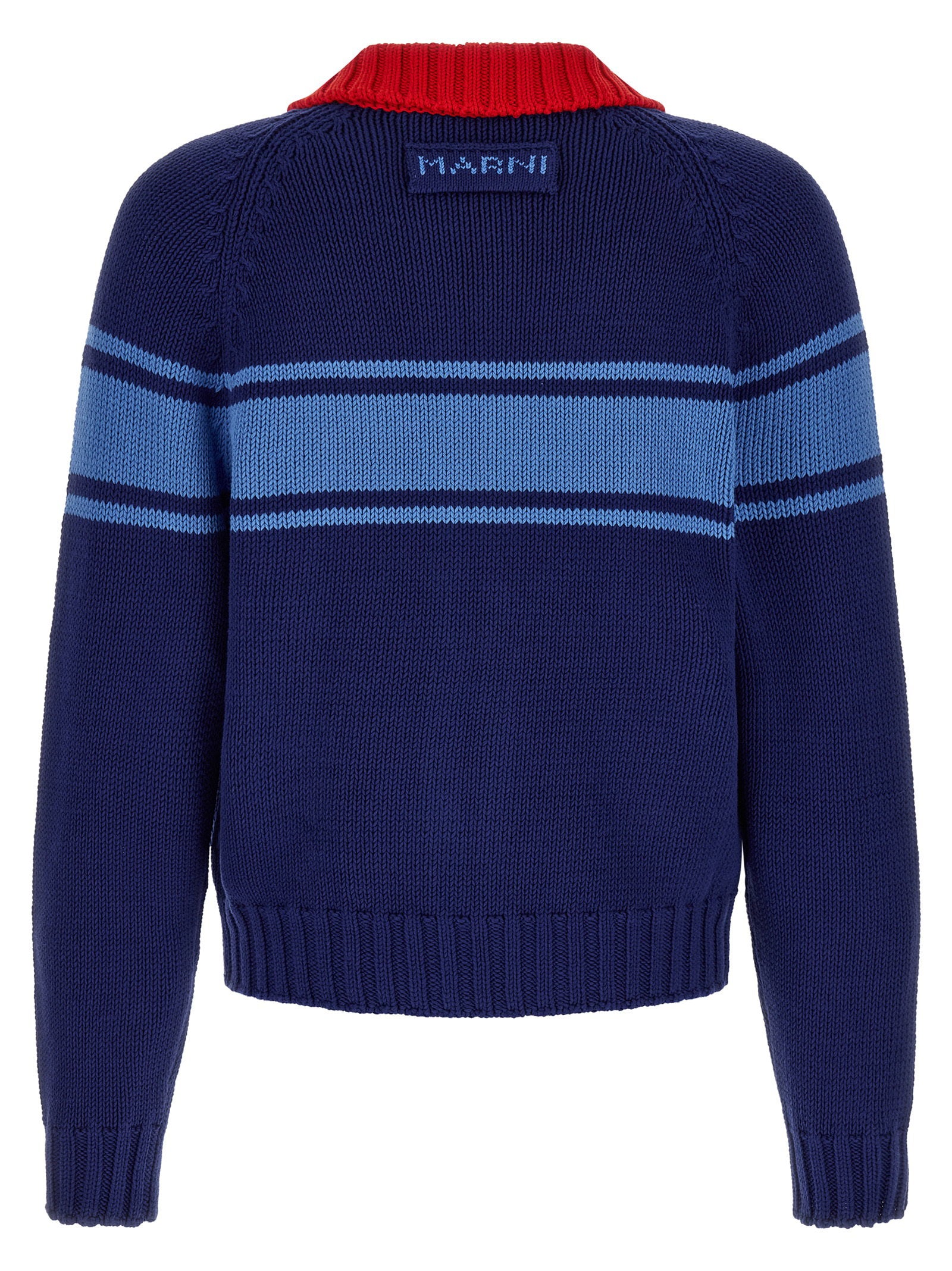 Marni Color Block Details Cardigan – 100% cotton - view 2