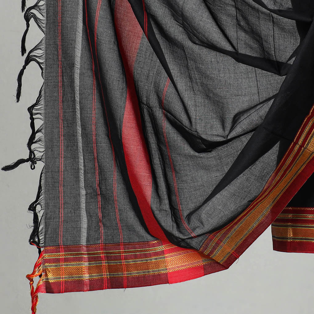 SOUTH KARGHA Black - 3pc Dharwad Cotton Suit Material Set 53 - view 4
