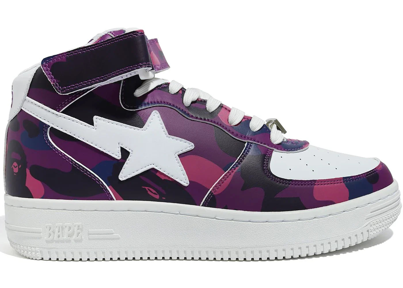 A Bathing Ape Bape Sta Mid Camo Purple - view 2