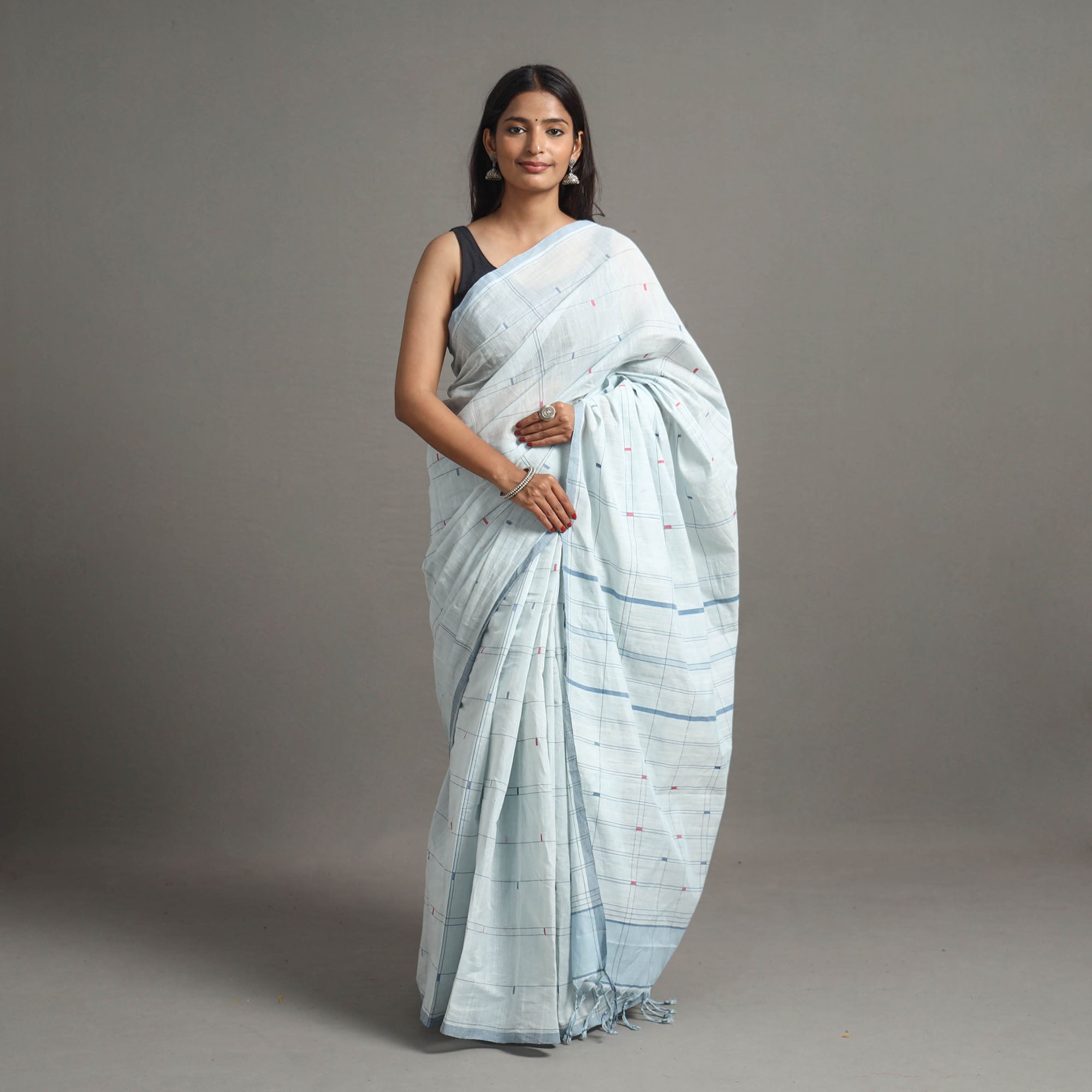 CHITRIKA Jamdani Cotton Handloom Saree 53 – Women's