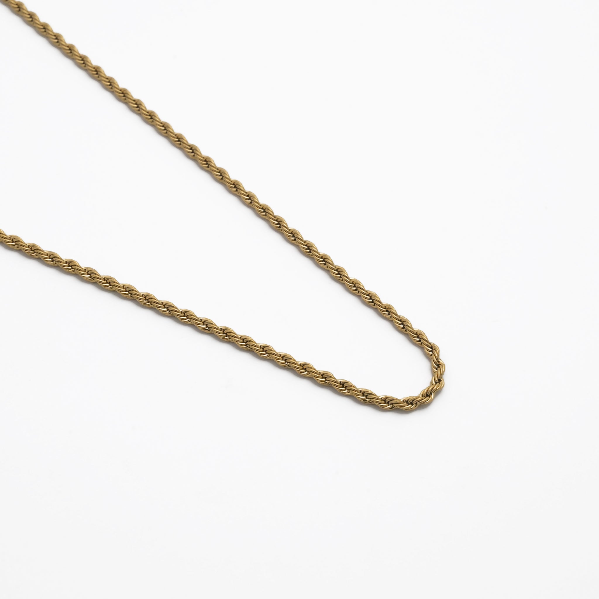 Branta Gold Rope Chain Necklace For Women - view 2