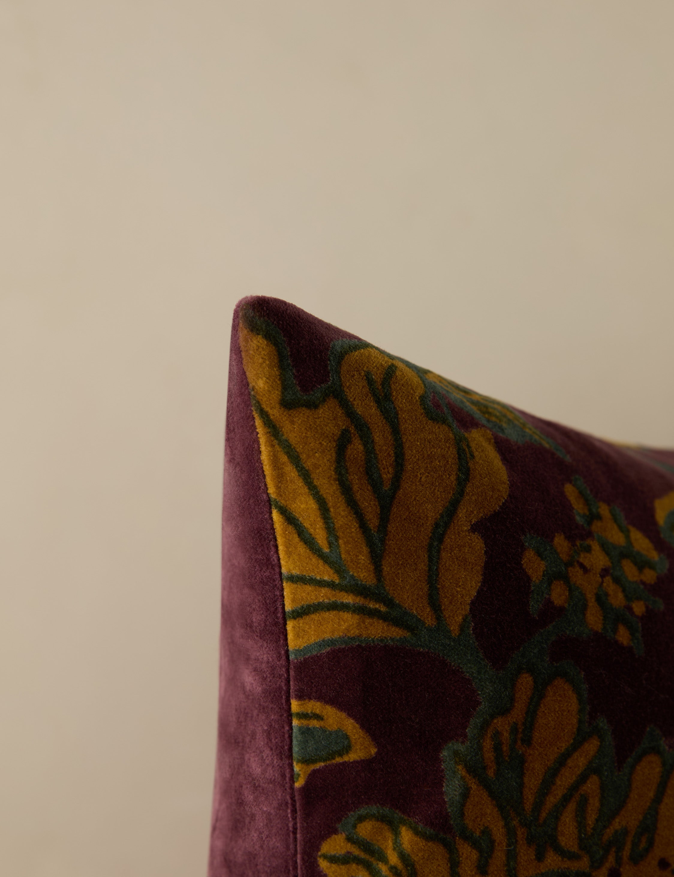 Lulu and Georgia Agnetha Velvet Pillow – Boysenberry - view 7