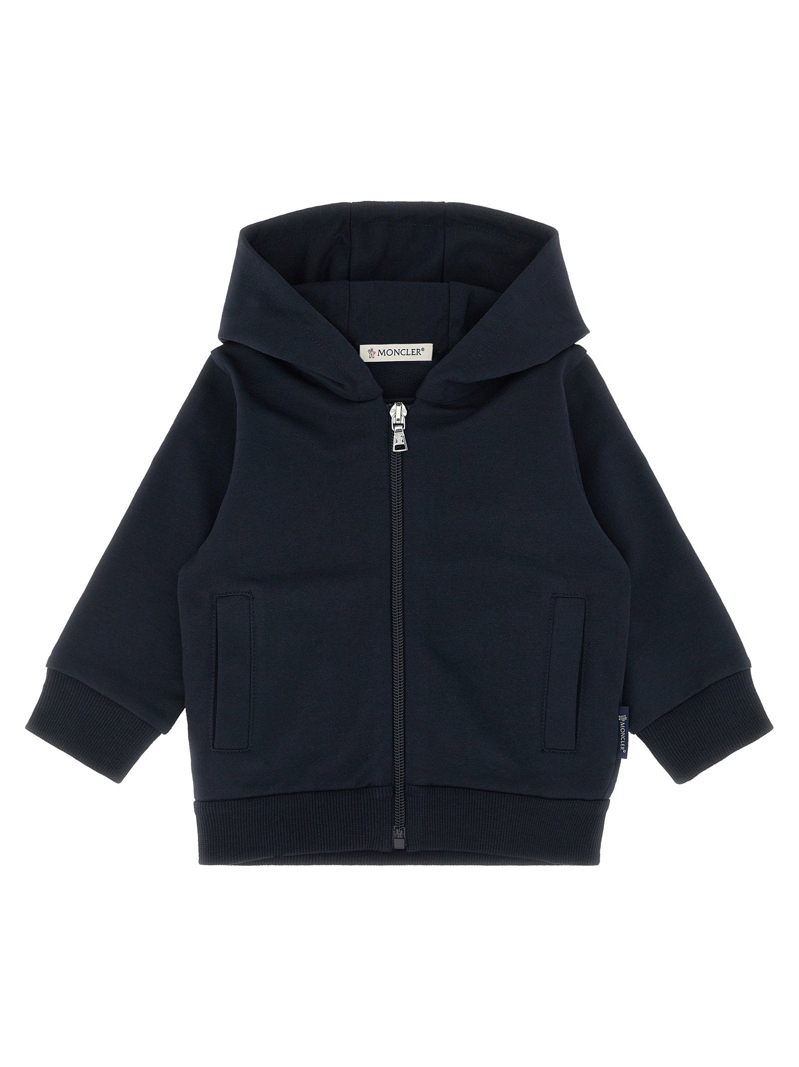 Moncler Enfant Zip Hoodie – 94% cotton 6% elastane