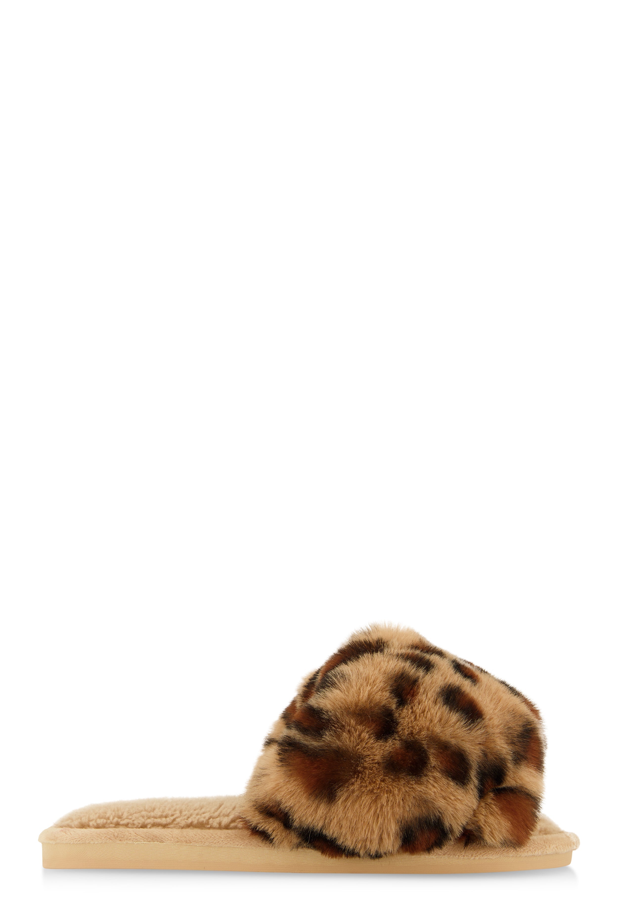 Rainbow Shops Faux Fur Slide Sandals – Women's - view 2