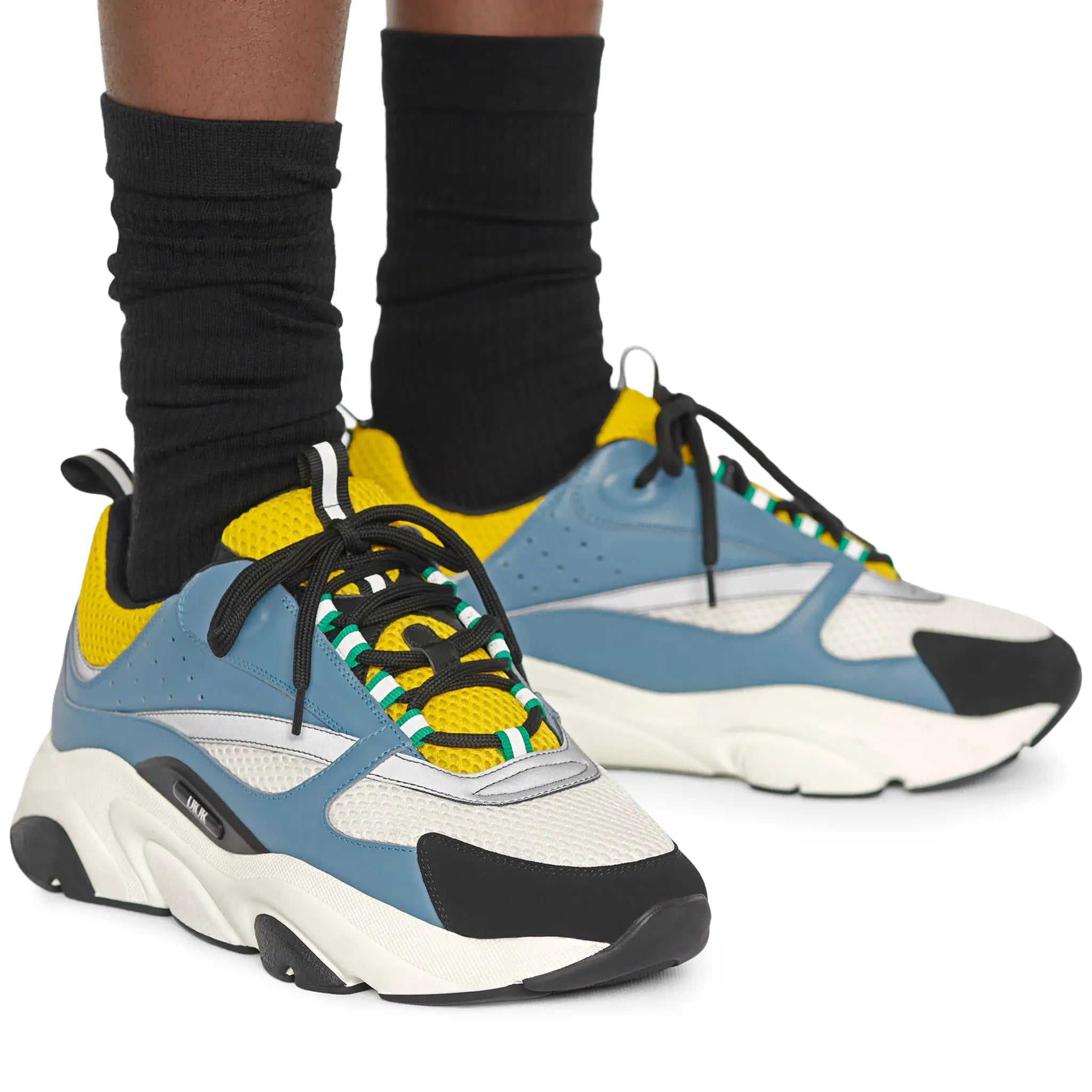 Dior B22 Blue Yellow Trainer - view 6