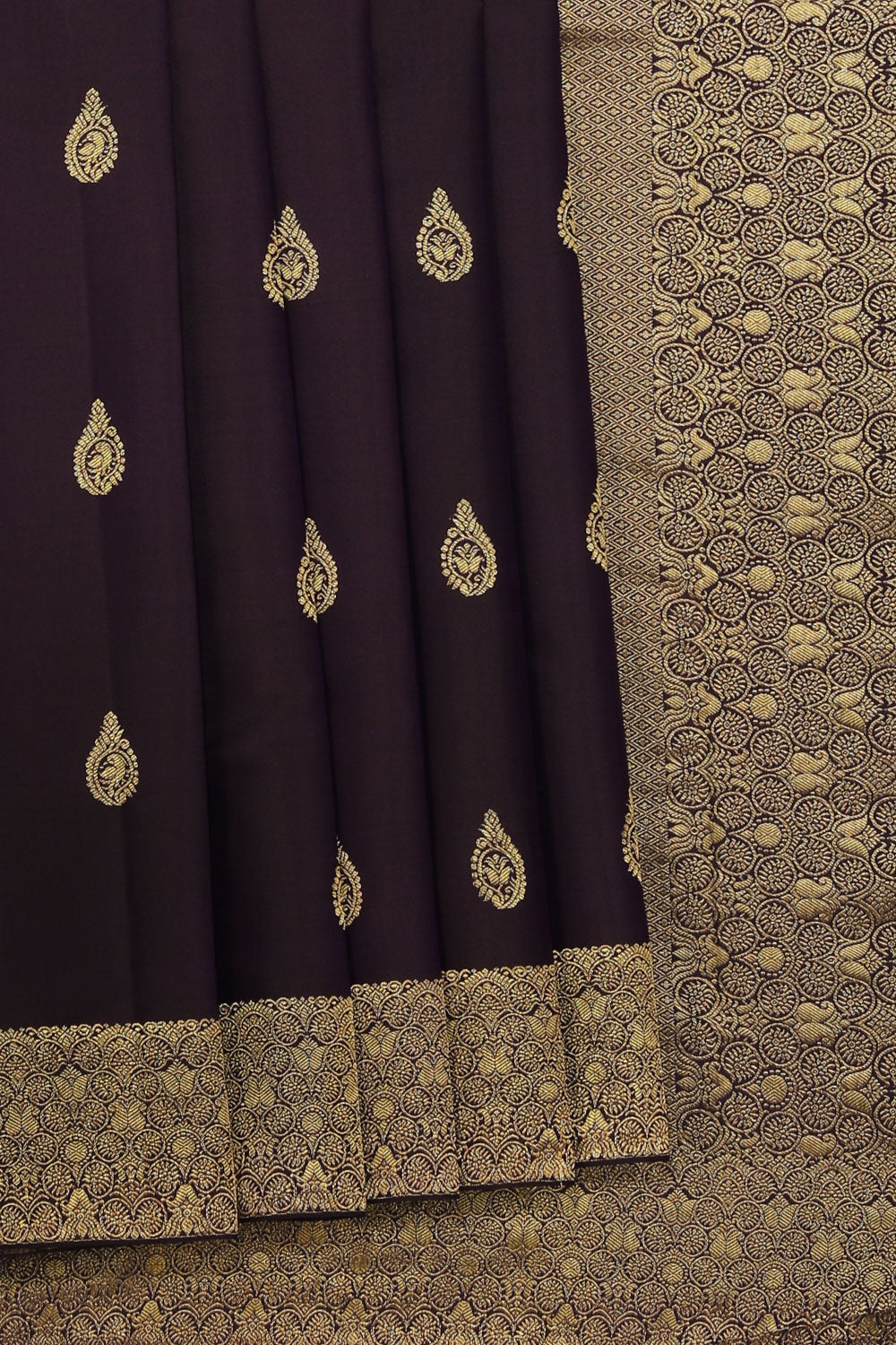 Kalanjali Gorgeous Violet Saree – Women's
