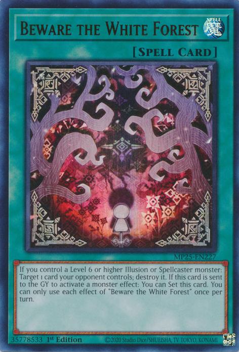 Yu-Gi-Oh! Beware the White Forest - MP25-EN227 - Ultra Rare - 1st Edition