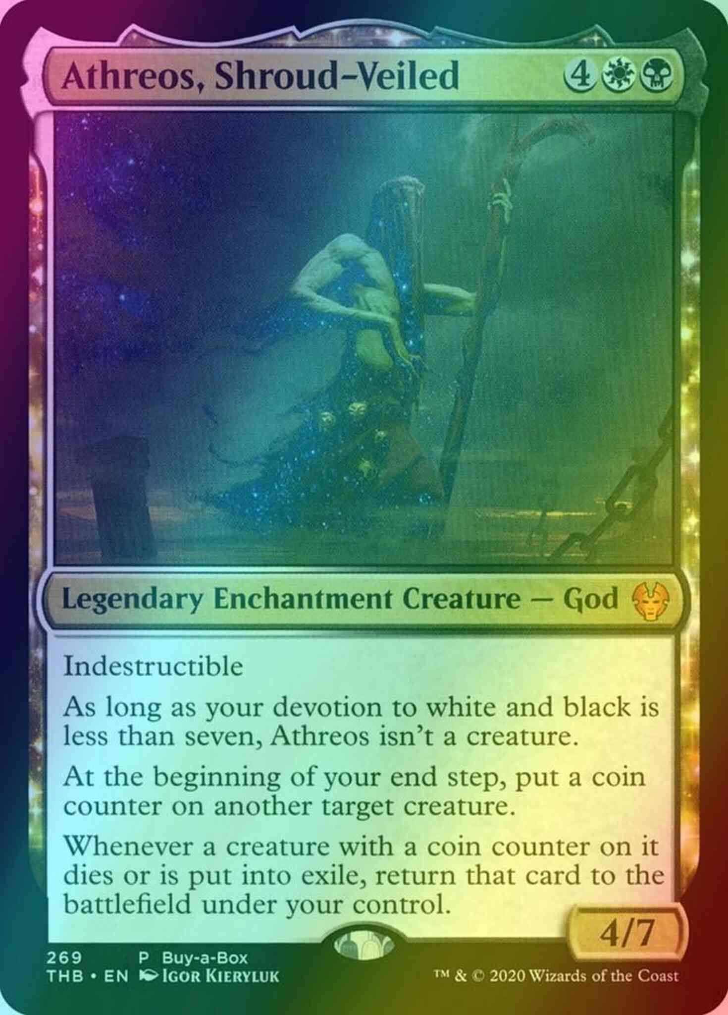 Athreos shroud-veiled 269 – Magic Athreos, Shroud-Veiled [269] [Buy a Box] [Theros Beyond Death] [Foil]
