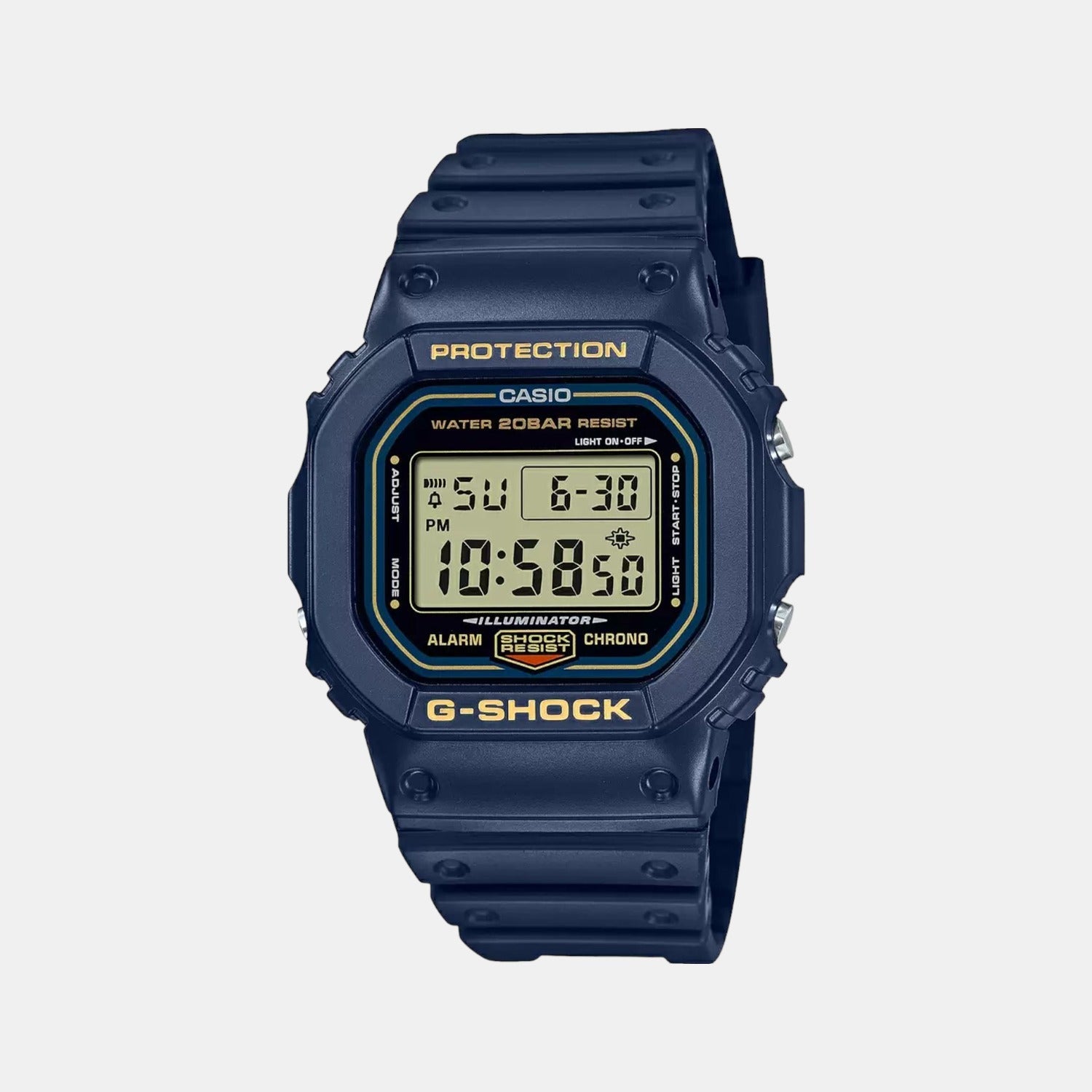 Casio G-Shock Men Quartz Blue Dial Digital Resin Watch G1172