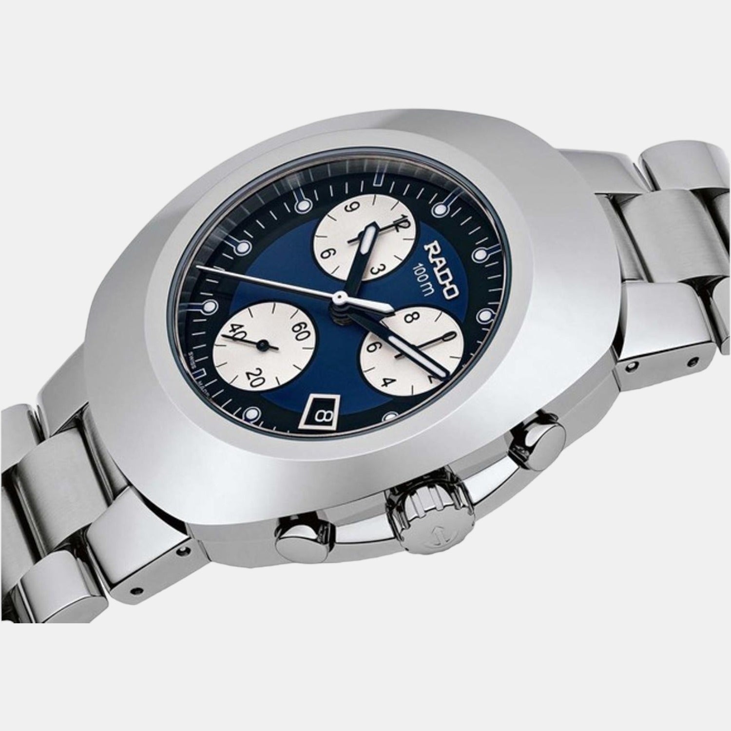 Rado Diastar Men Quartz Blue Dial Chronograph Stainless Steel Watch R12638173 - view 2