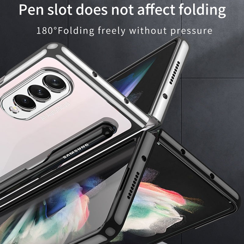 Samsung Galaxy Z Fold4 Transparent Pen Slot Folding Case - view 10