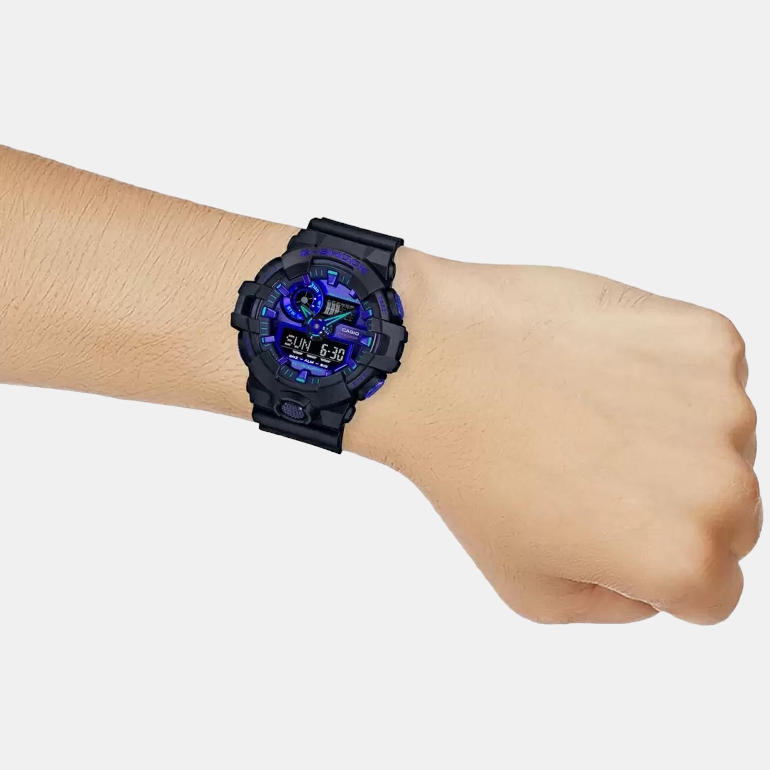 Casio G-Shock Men Quartz Blue Dial Analog-Digital Resin Watch G1181 - view 6
