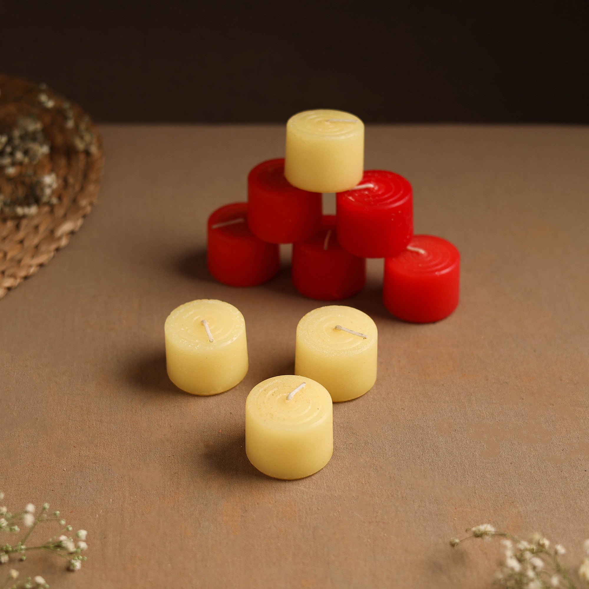 KHUSHBASH - HAPPY LOOM OF EAST Aromatic Pillar Candles (Set of 10) - view 3