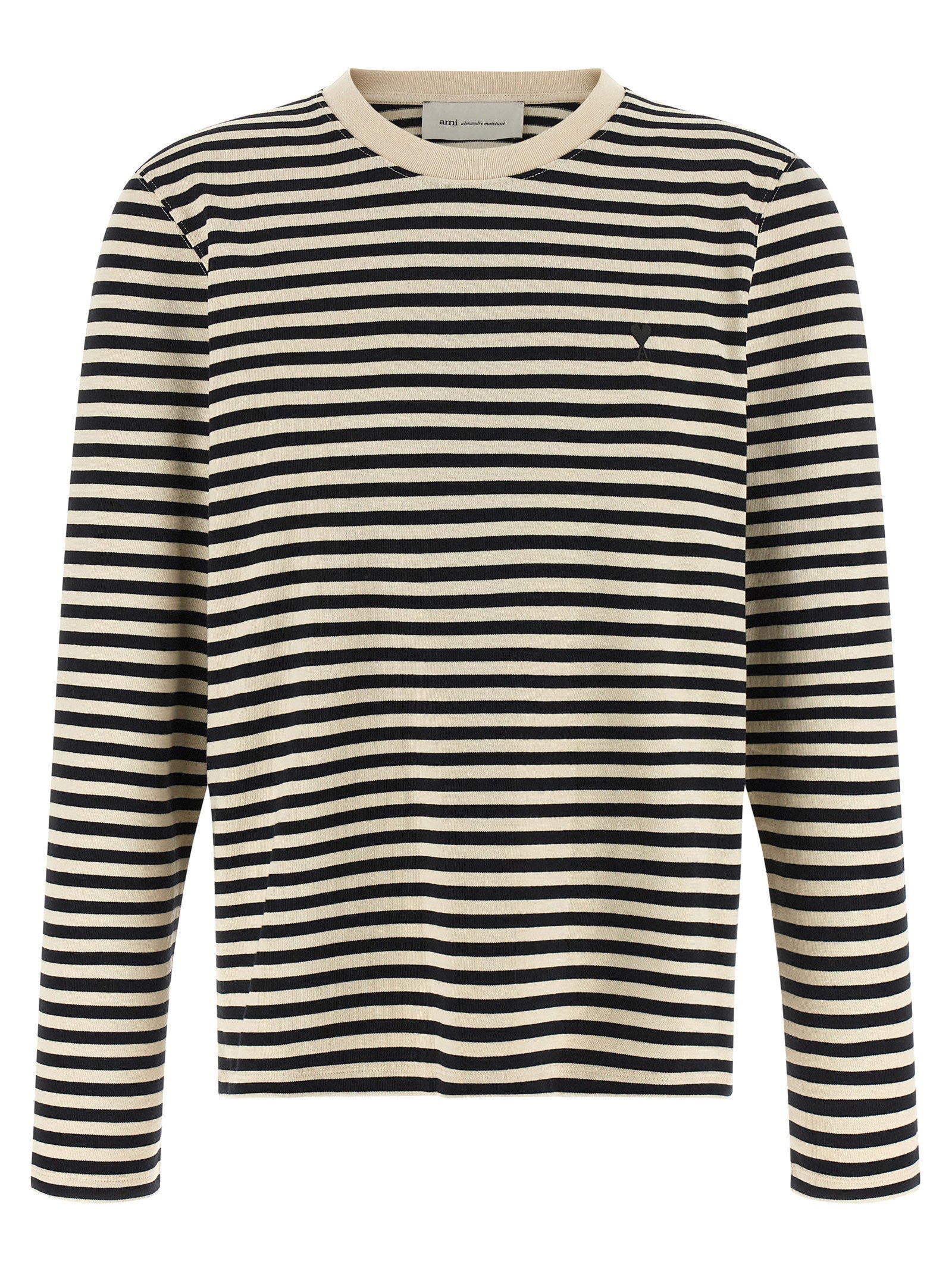 Ami Paris Ami De Coeur Marinière T-shirt – 100% cotton