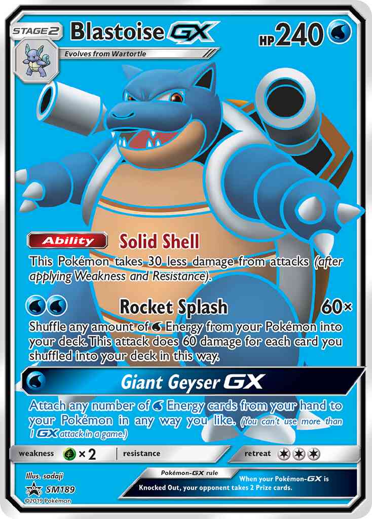 Promo smp-sm189 ultra – Pokémon Blastoise-GX - SM189 - Promo [smp-SM189] [Ultra]