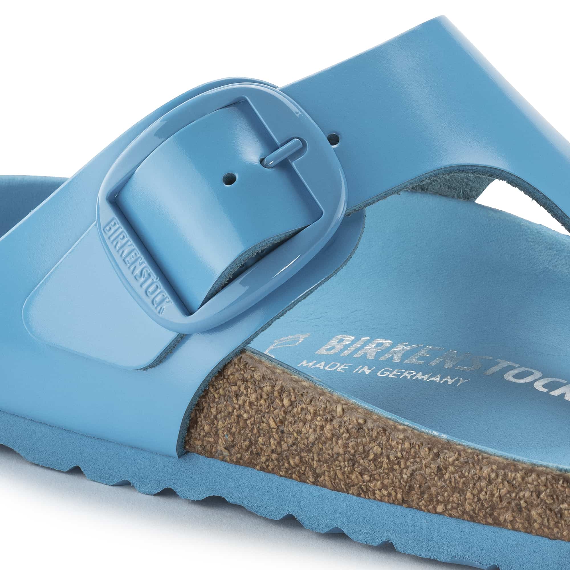 Birkenstock Gizeh Big Buckle Natural Leather Patent - view 8
