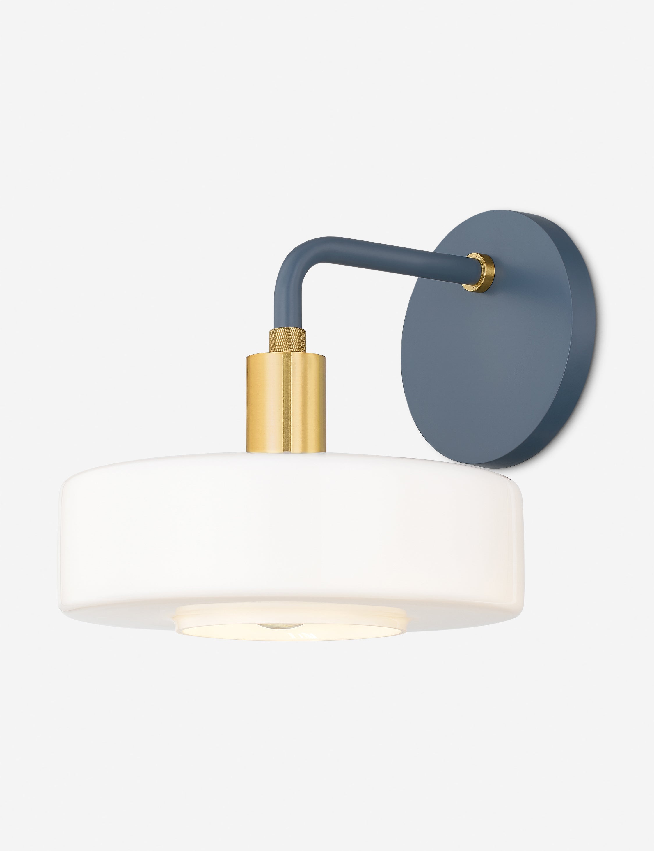 Lulu and Georgia Weese Sconce – Blue and Brass - view 2
