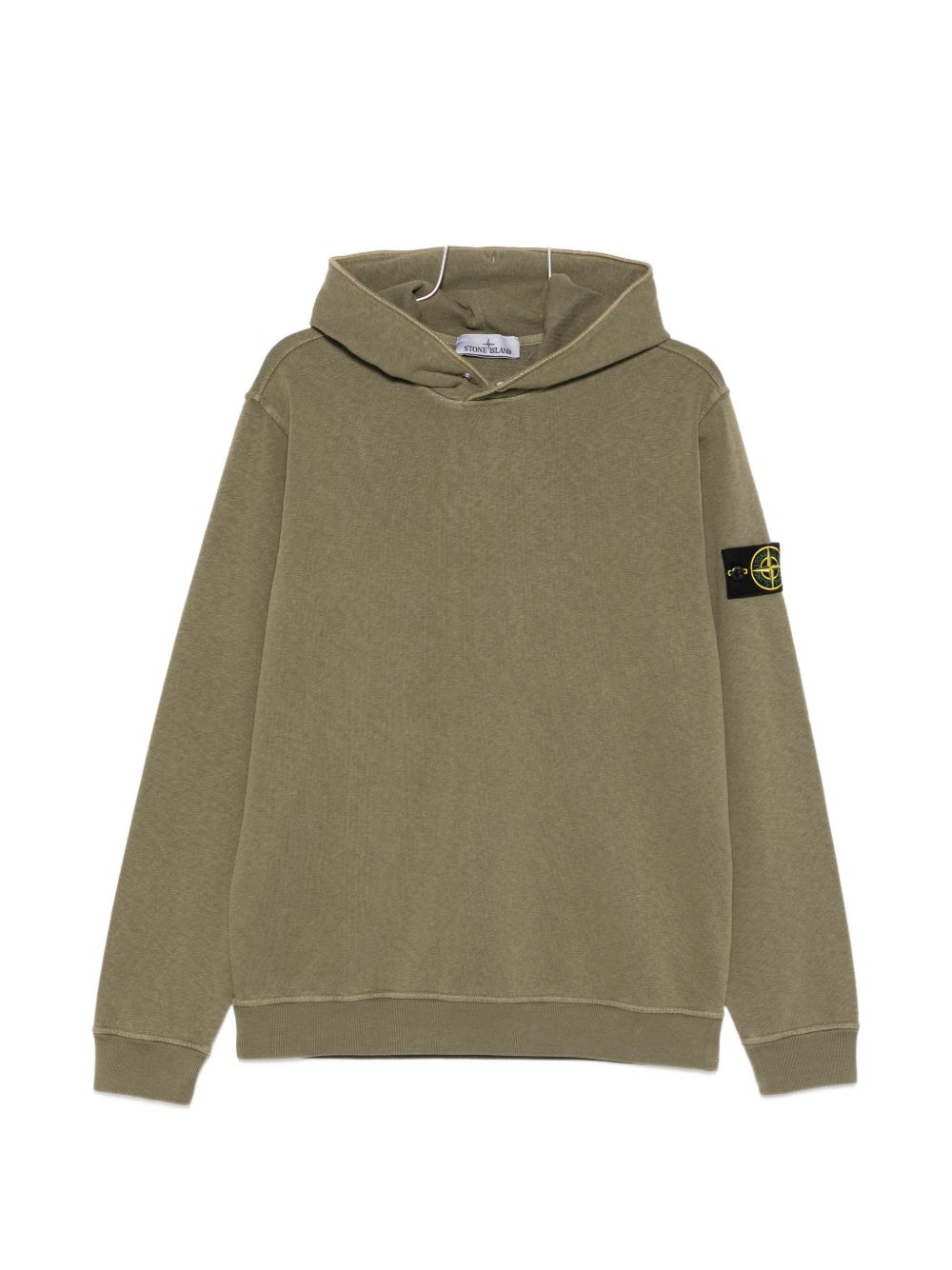 Stone Island Logo cotton hoodie – 100% Cotone