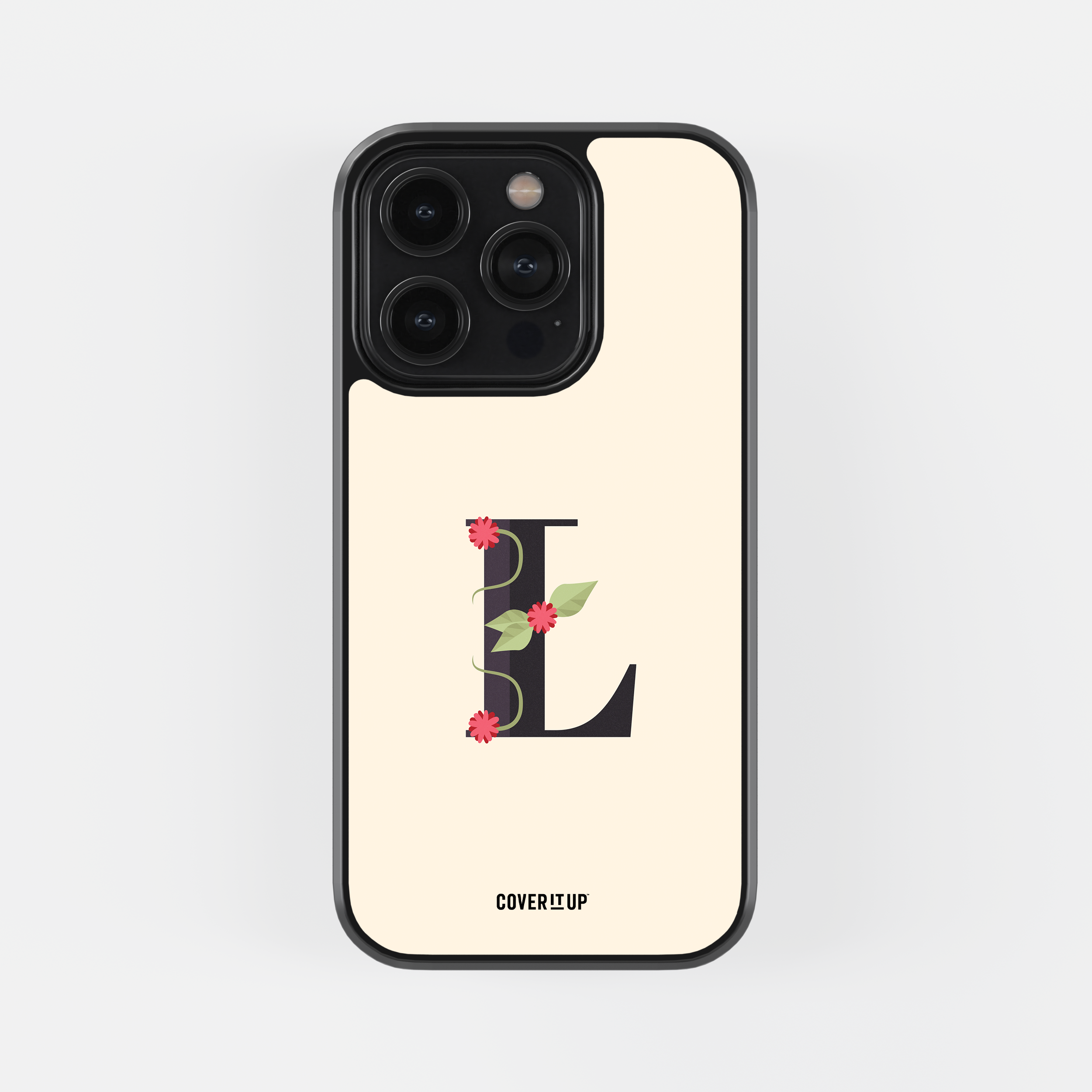 Design Phone Cases Limited Edition Floral Initial Glass Case - view 25