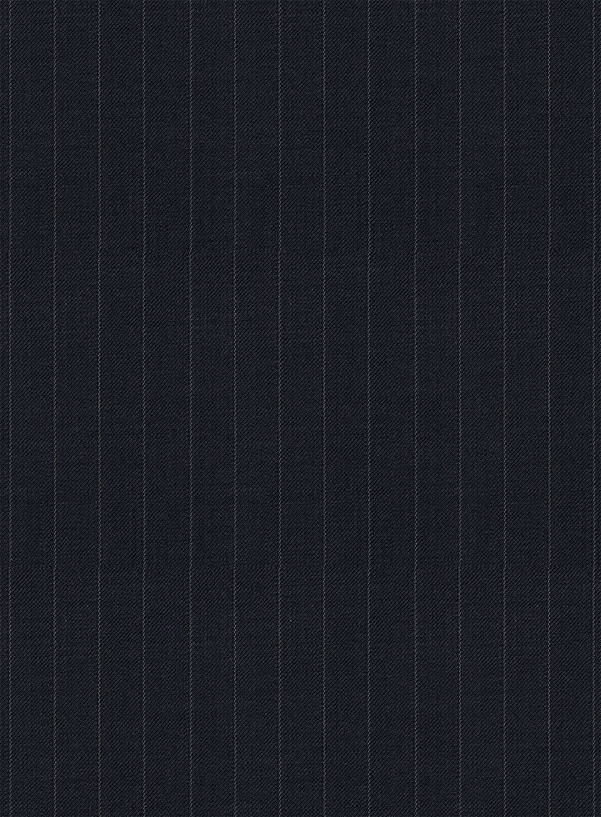 StudioSuits Chalkstripe Blue Wool Waist Coat - view 3