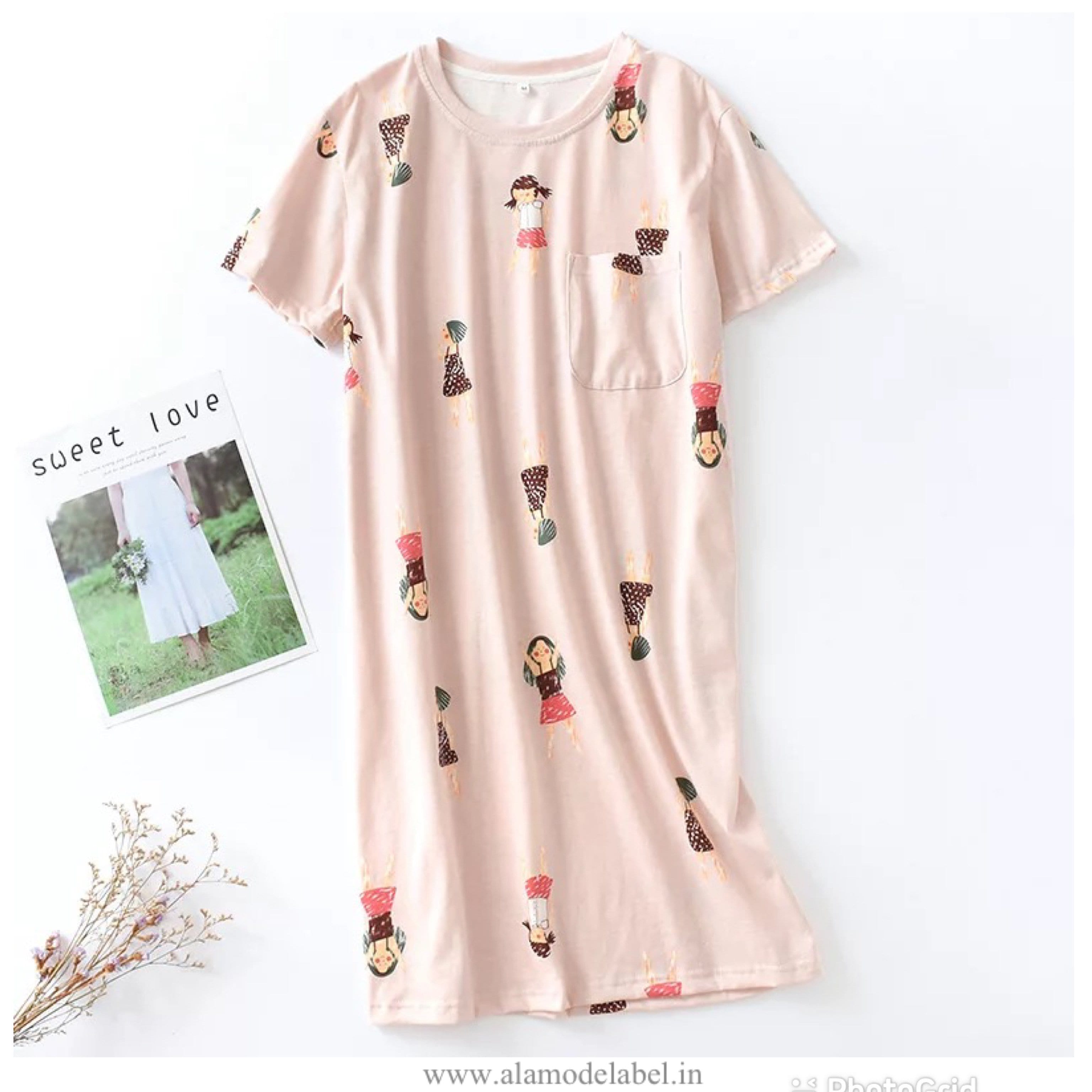Alamode By Akanksha Silvesta Cotton Nightdress - view 9