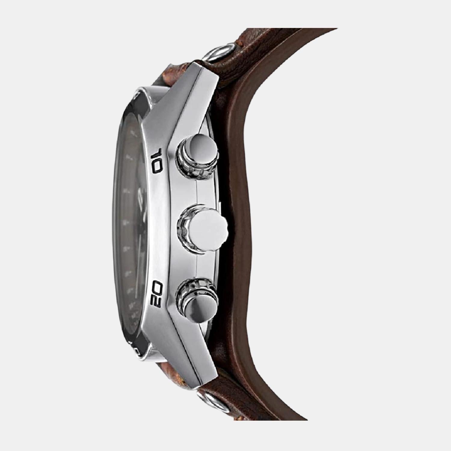 Fossil Coachman Men Quartz Two Tone Dial Chronograph Leather Watch CH2565 - view 3