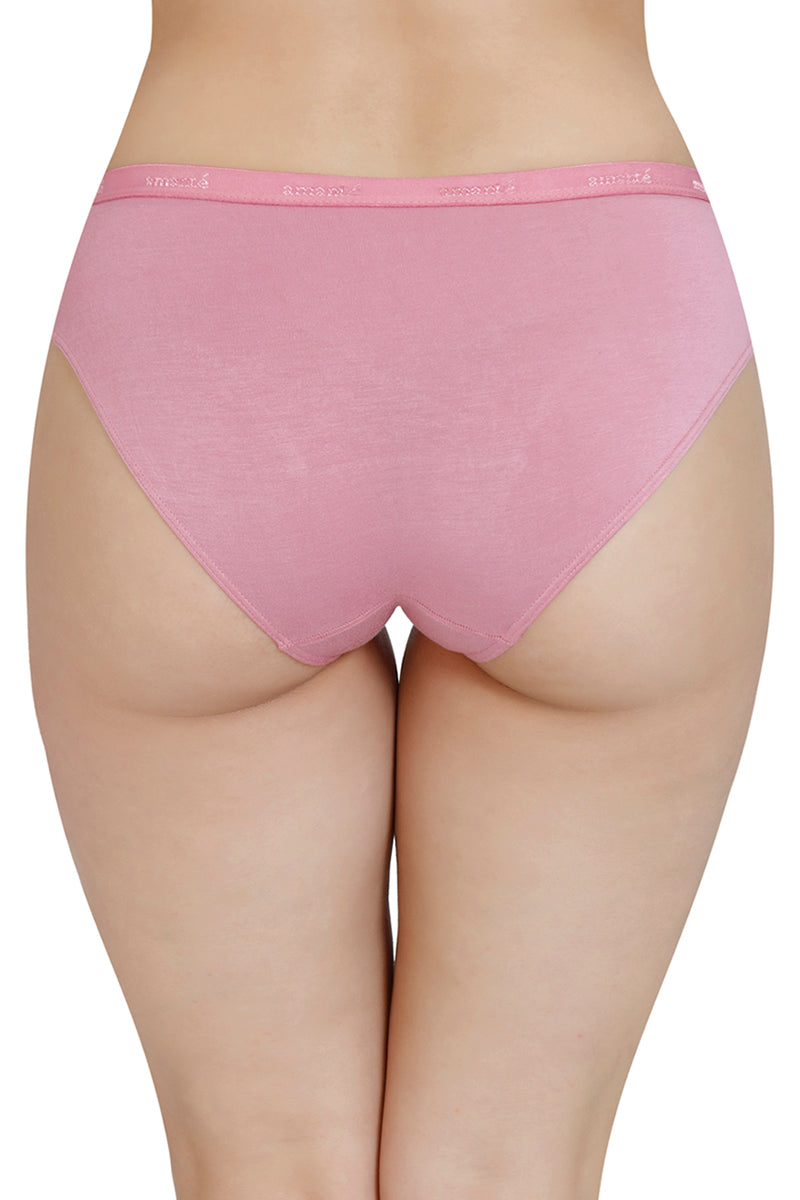 Amante Solid Mid Rise Modal Bikini Panty (Pack of 2) - view 4