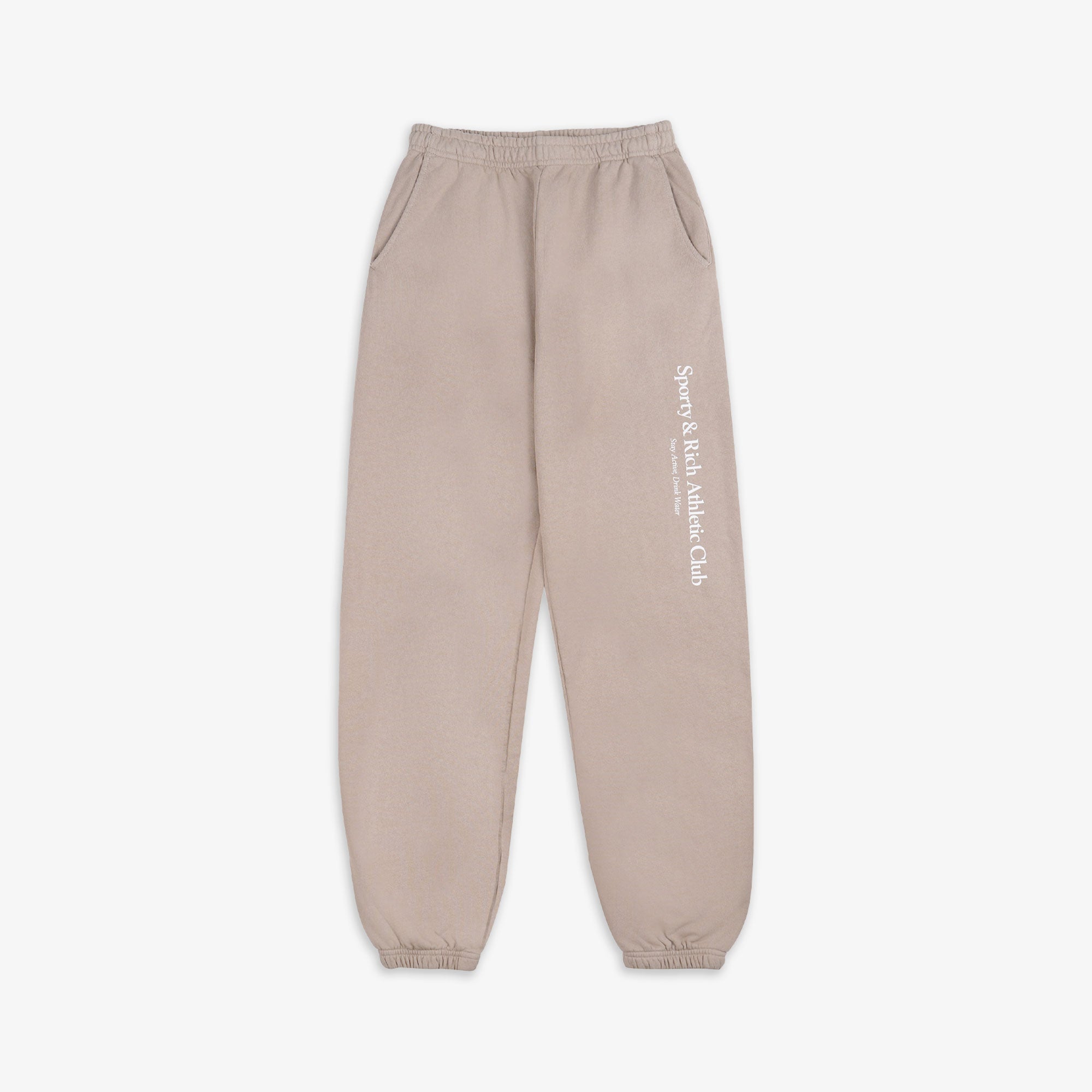 Sporty & Rich | Athletic Club Sweatpant { Elephant/white