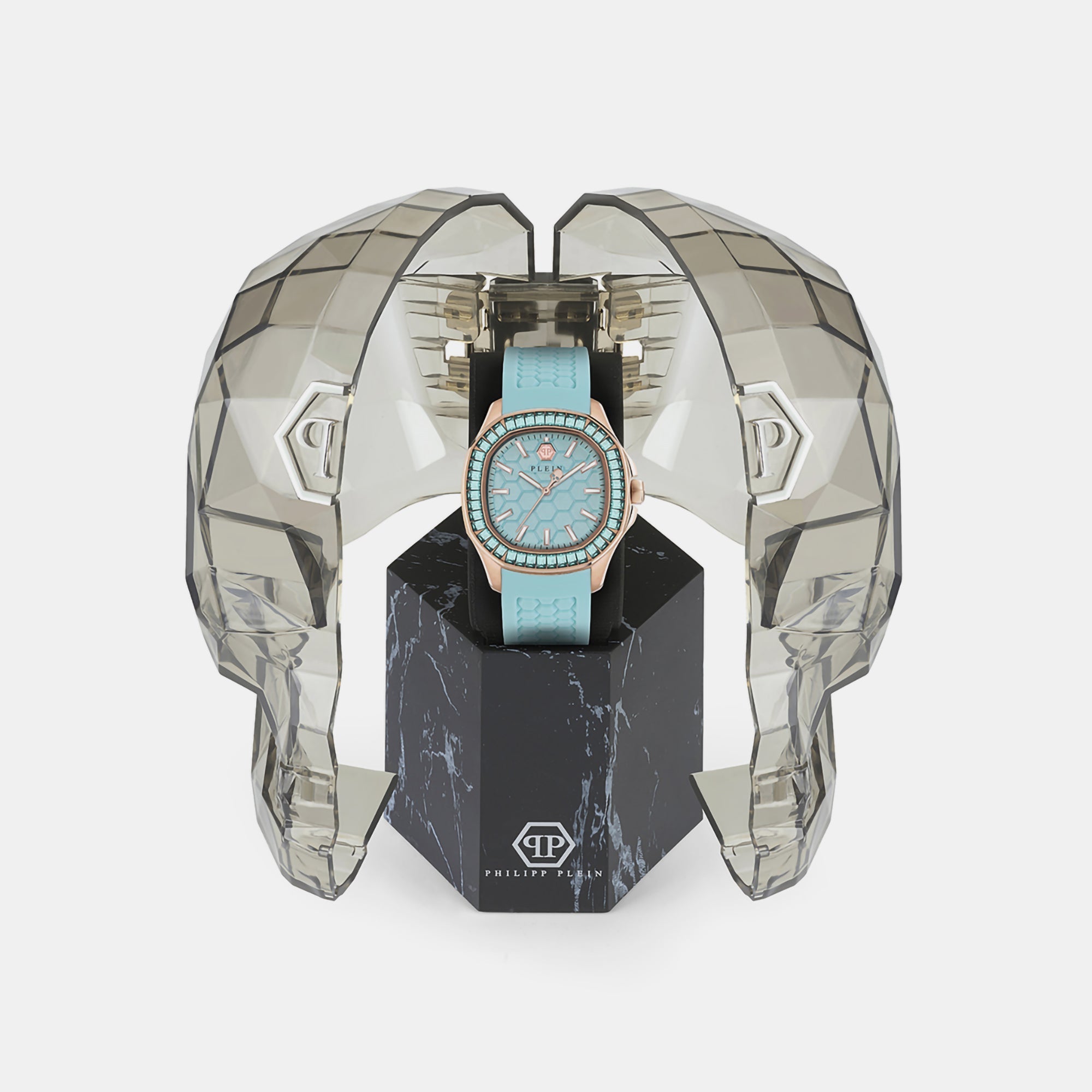 Philipp Plein High-Iconic Women Quartz Blue Dial Analog Silicone Watch PWTAA0323 - view 6