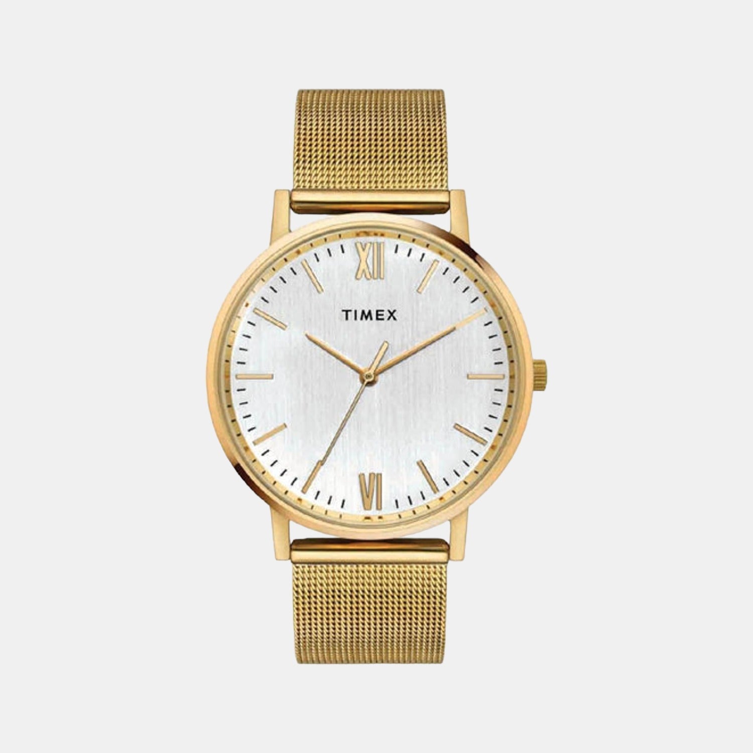 Timex Fashion Men Quartz Silver Dial Analog Stainless Steel Watch TW0TG8010
