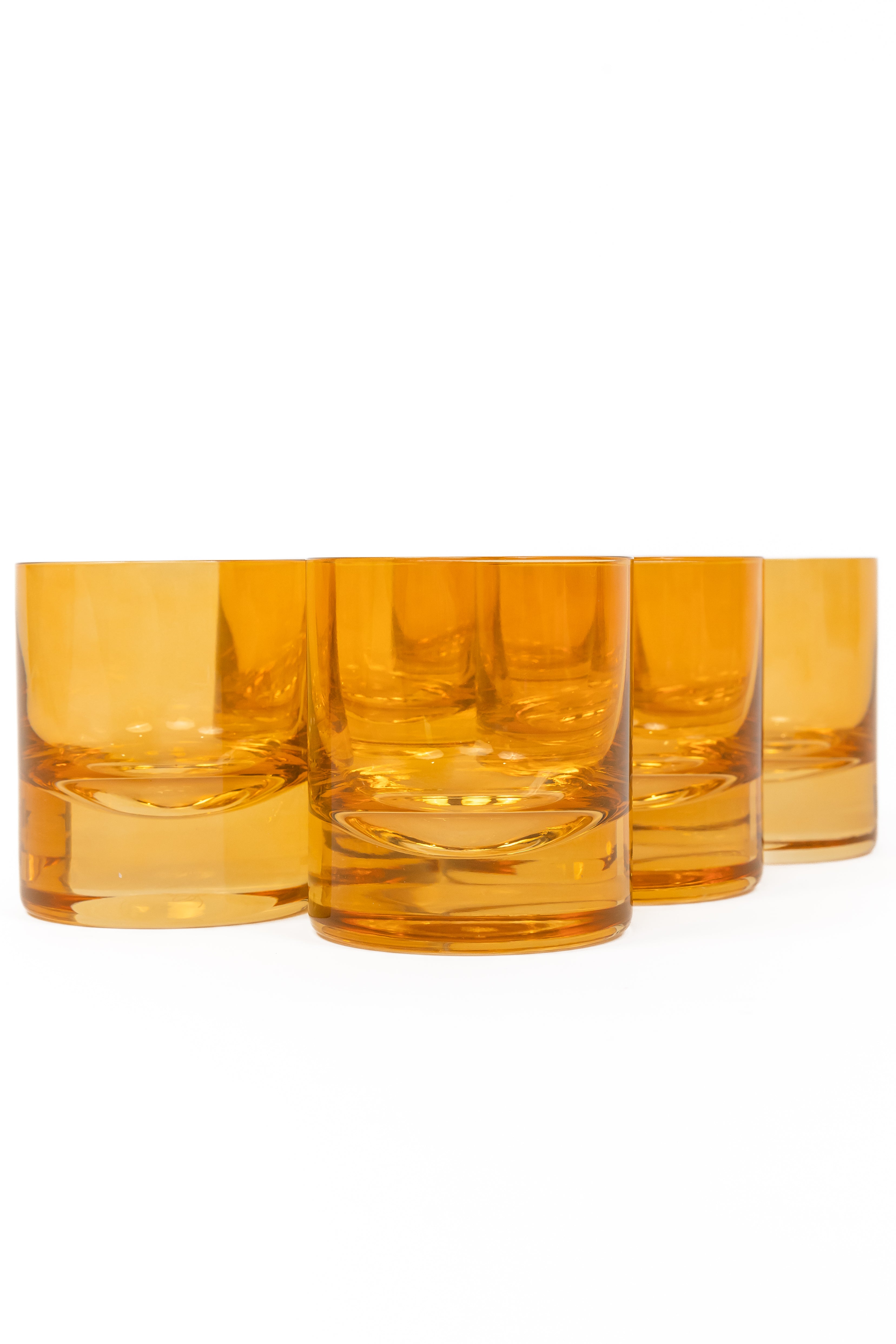 Estelle Colored Glass Estelle Colored Rocks Glass - Set of 6 {Butterscotch} - view 5