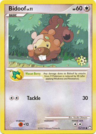 Pokémon Bidoof - 73/123 - Pokemon Countdown Calendar Promo [Non-Holo]