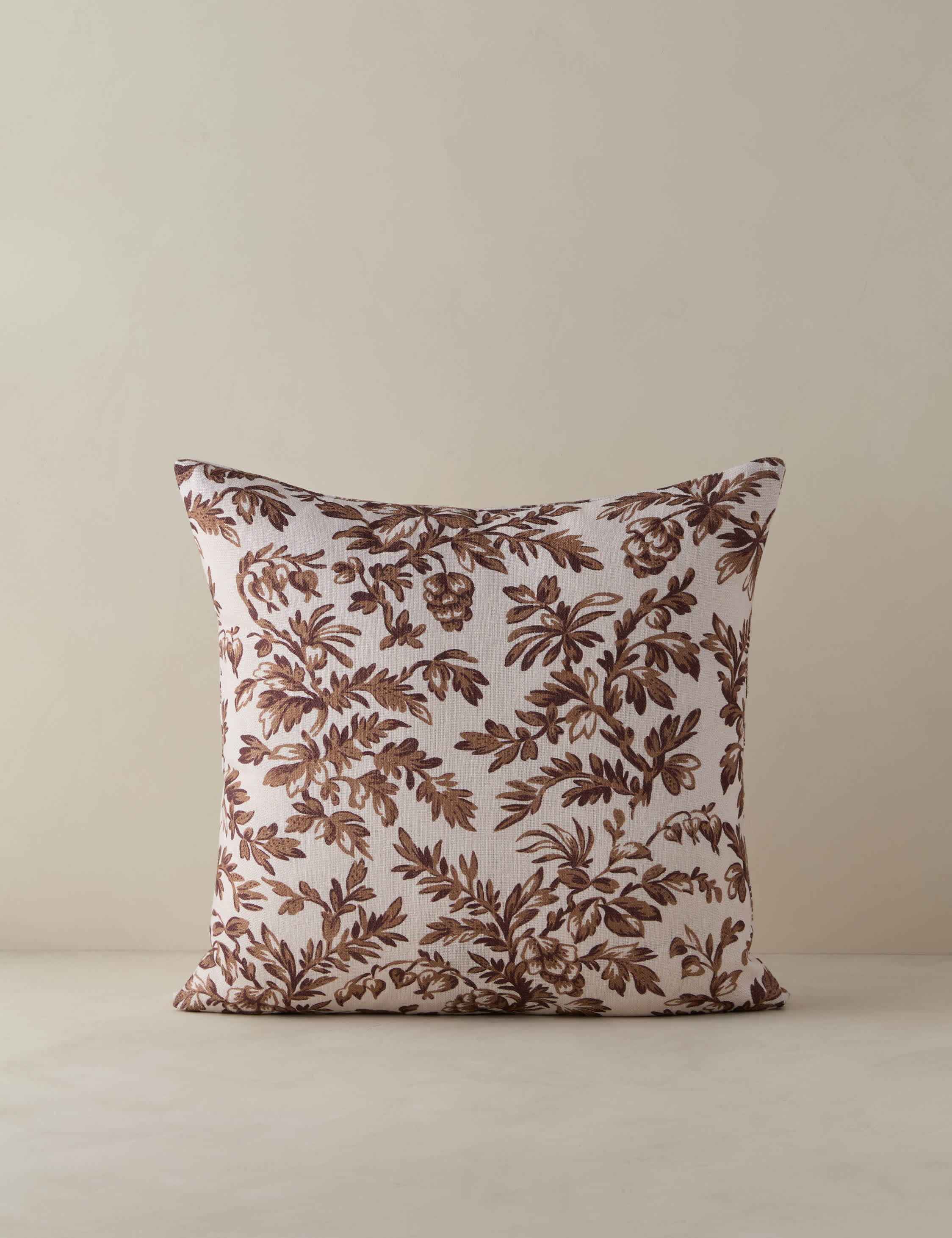 Lulu and Georgia Willemark Linen Pillow – Brown - view 2