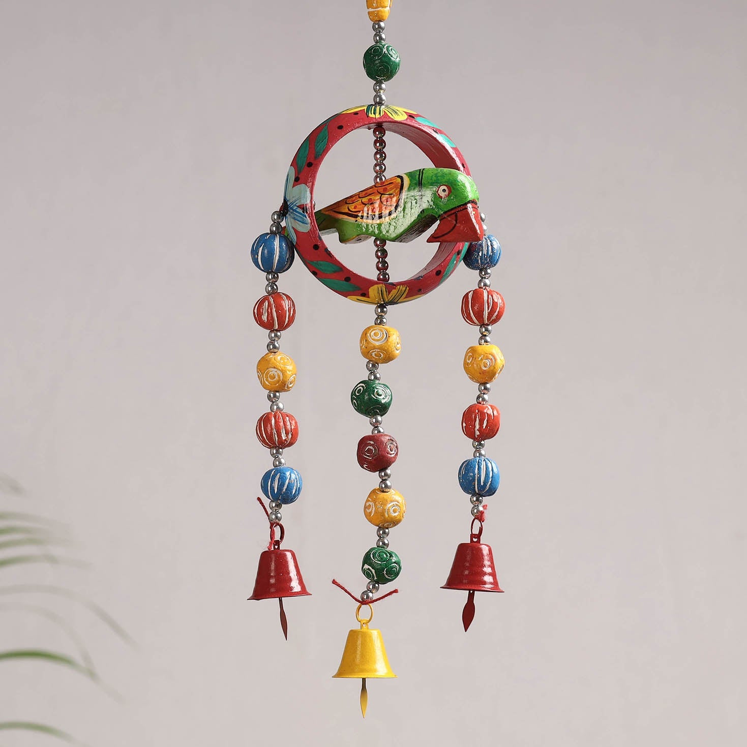 DEVENDRA SINGH Banaras Handpainted Wooden & Terracotta Beads Decorative Hanging - view 2