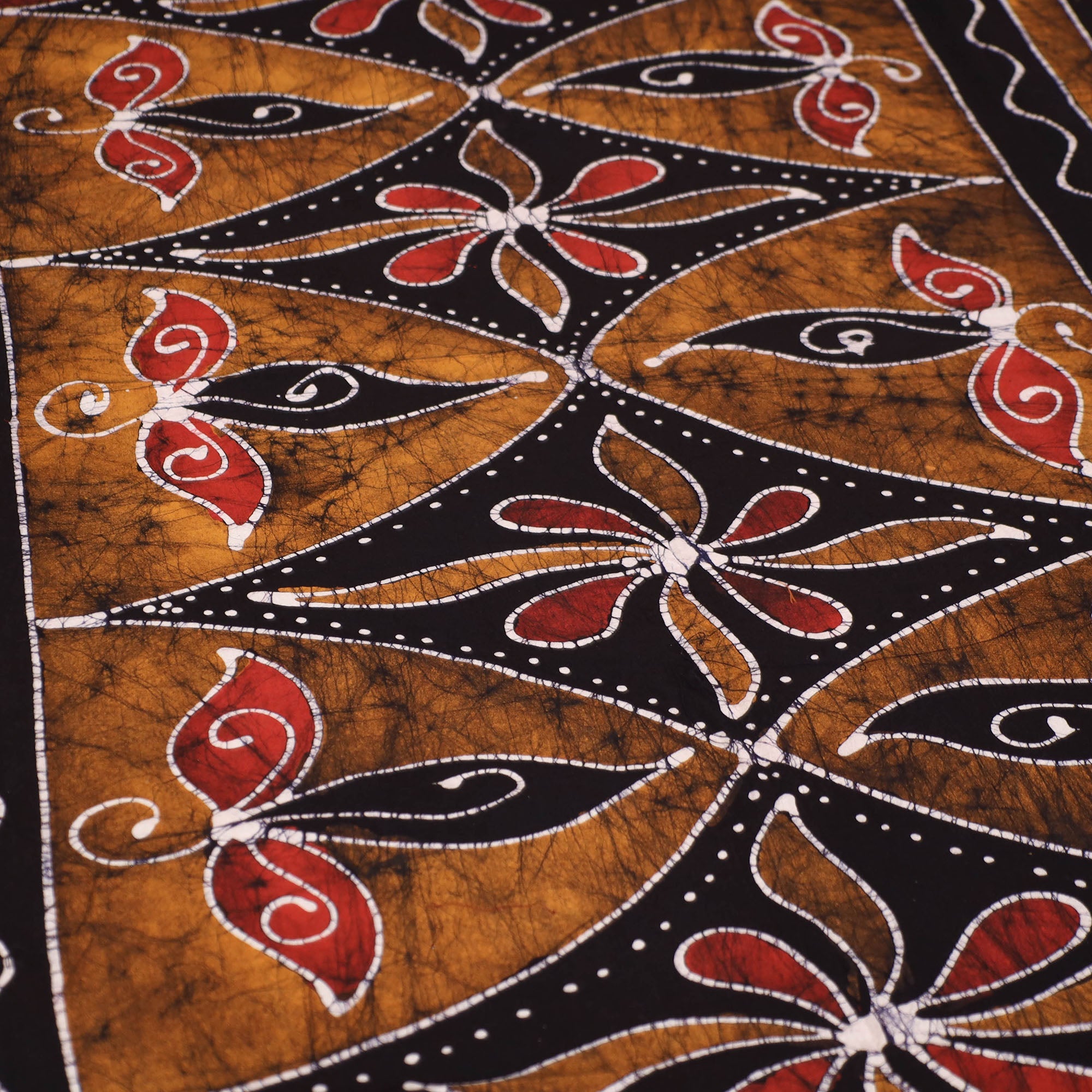 KACHCHH JI CHHAAP Black - Hand Batik Printed Cotton Single Bed Cover (96 x 59 in) 07 - view 3
