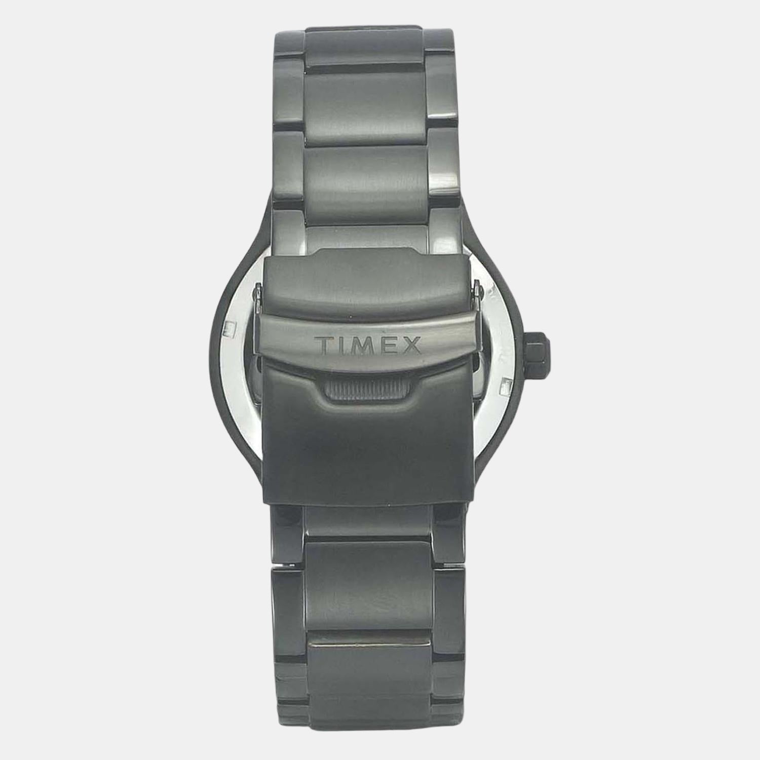 Timex E Class Men Quartz Black Dial Analog Stainless Steel Watch TWEG20900 - view 2