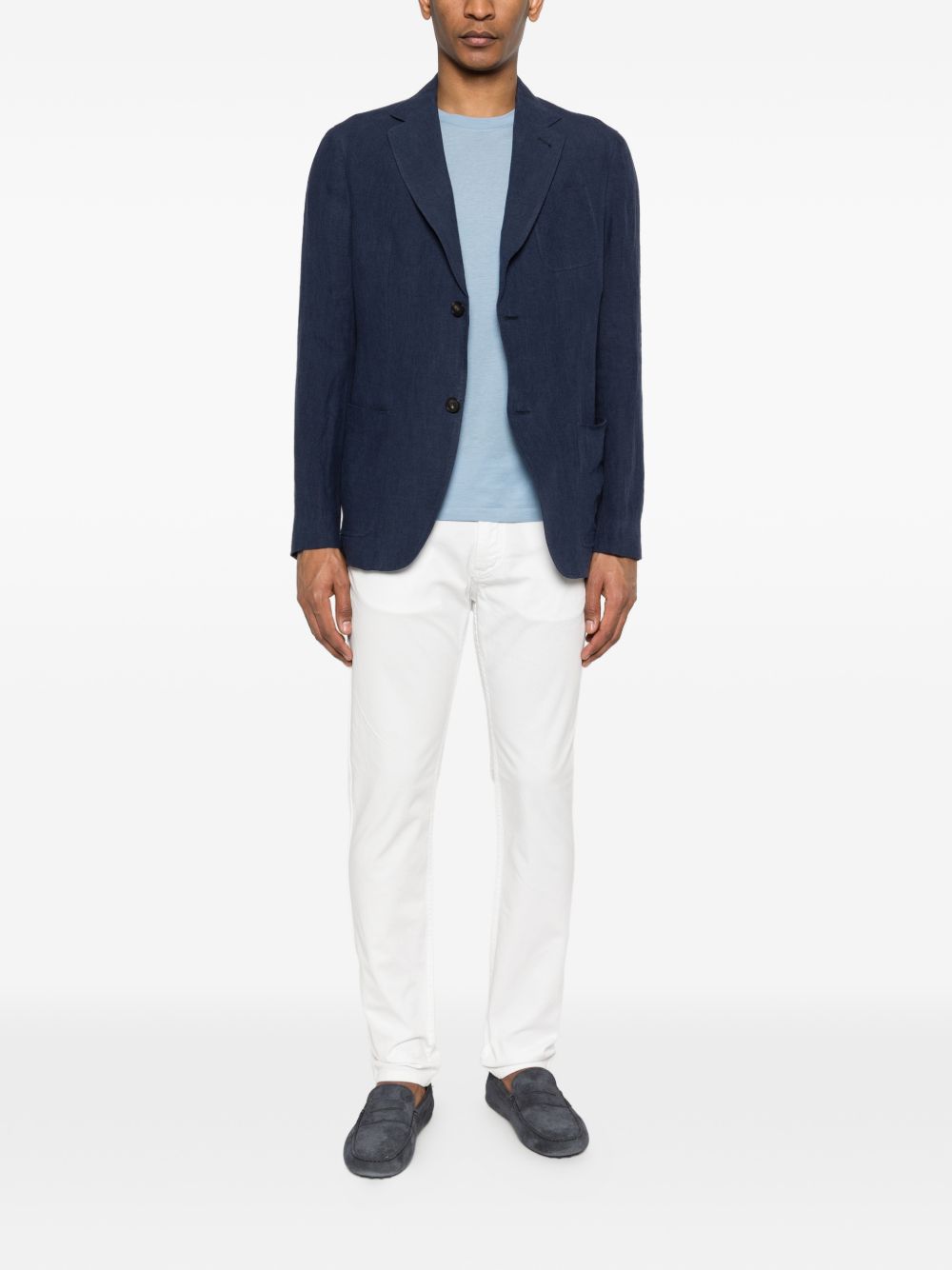 Emporio Armani Structured Jacket – 100% LINEN - view 2