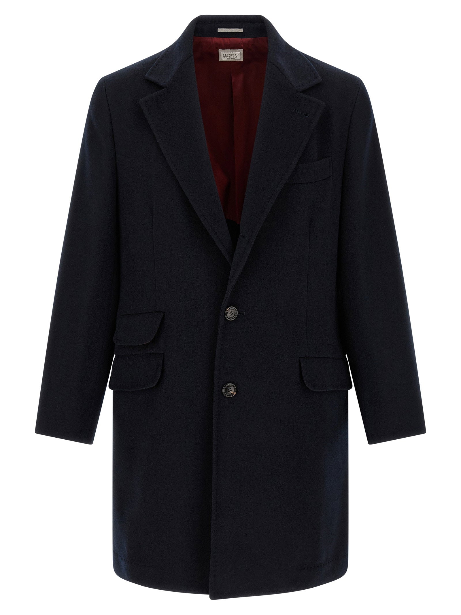 Brunello Cucinelli Wool Beaver Coat – 100% virgin wool