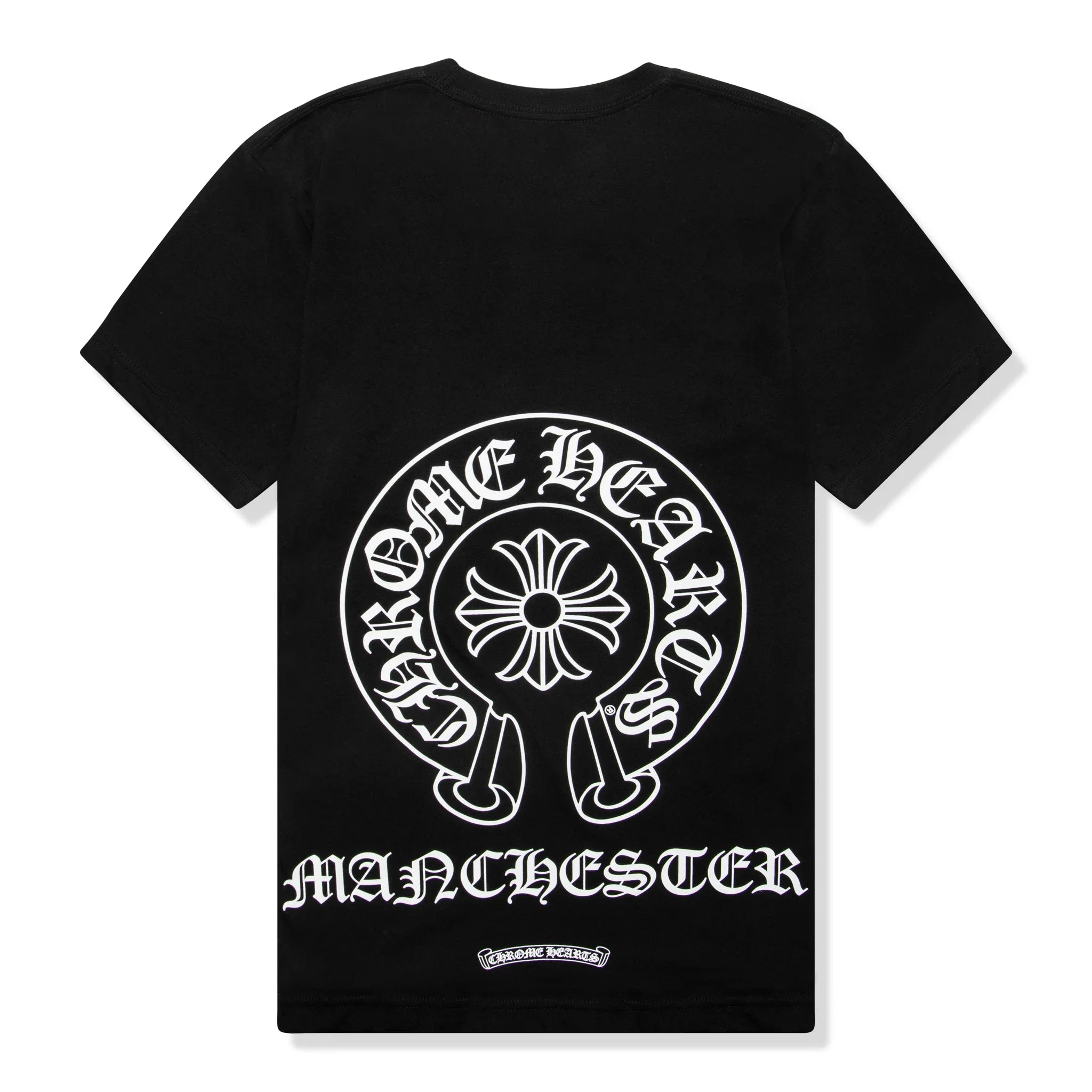 Chrome Hearts Manchester Exclusive Horse Shoe Pocket Logo Black T Shirt
