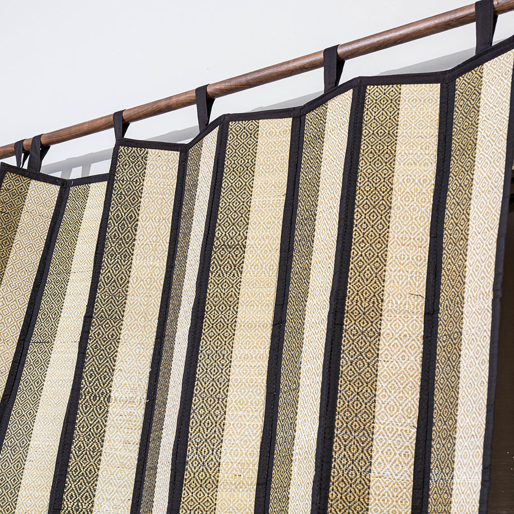 ITOKRI CRAFTS INITIATIVE Beige - Madur Grass Window Curtain of Midnapore (5 x 4 feet) - view 2